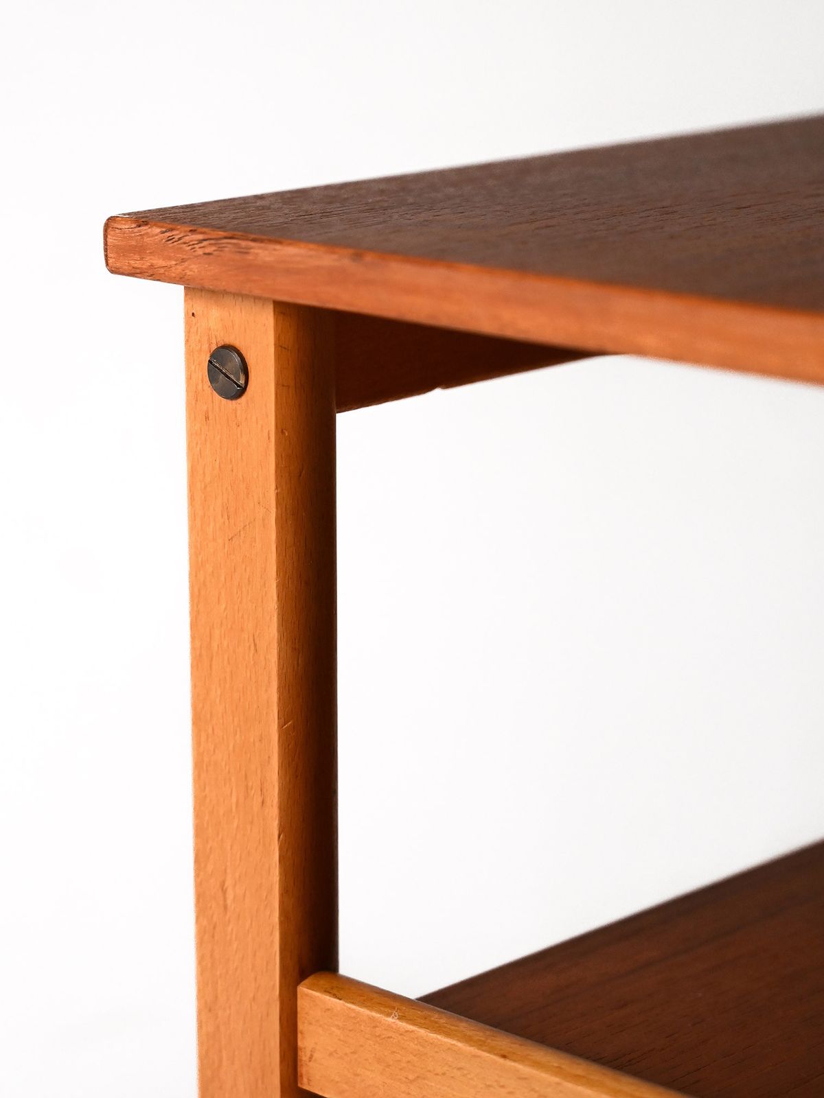 Vintage Scandinavian Coffee Table From The 1950s In Beech And Teak photo 370.0