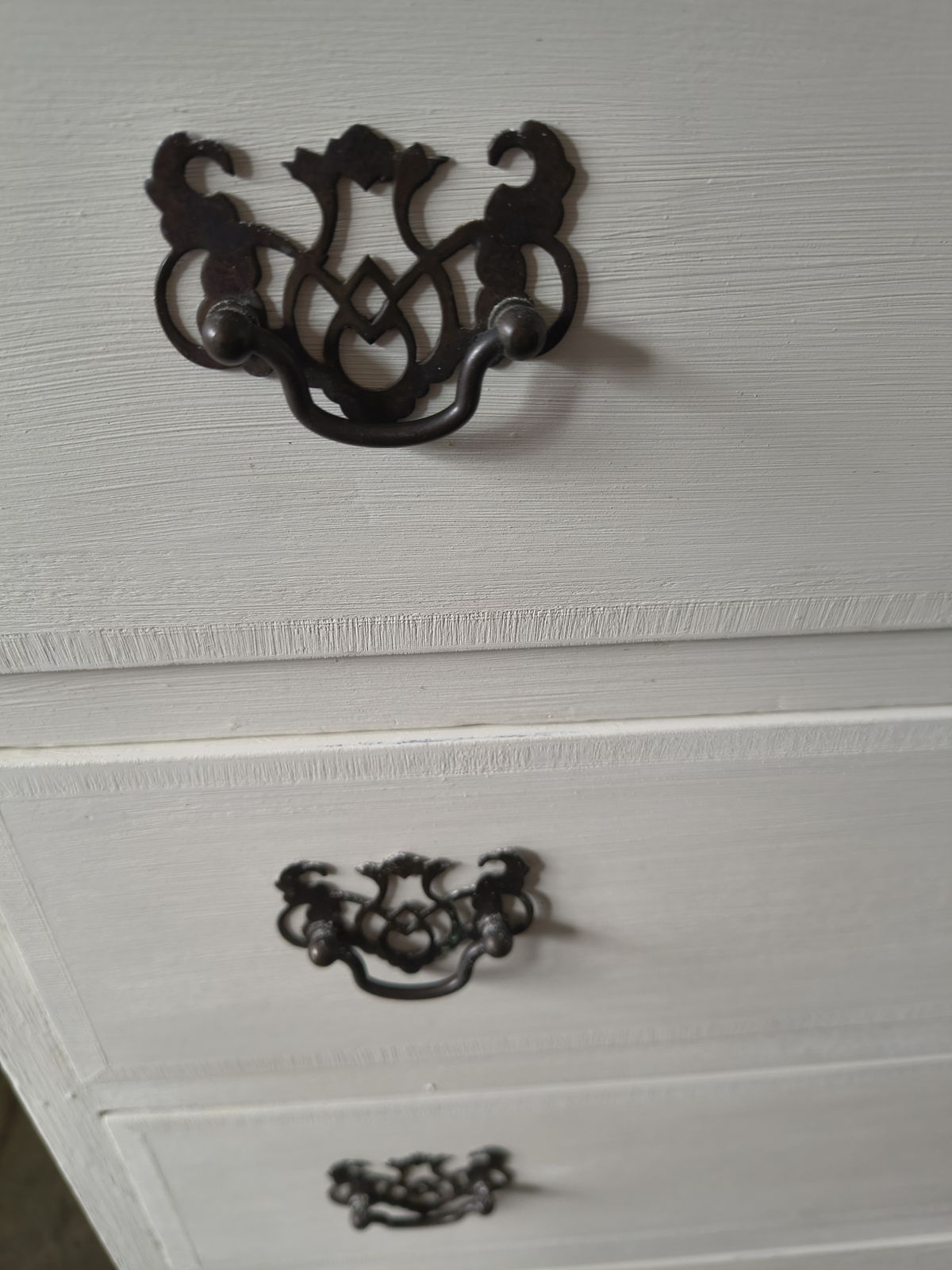 Furniture White Painted Vintage Chest Of Drawers photo