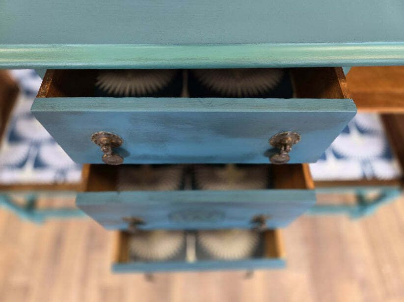 Vintage Solid Oak Sideboard photo vinterior