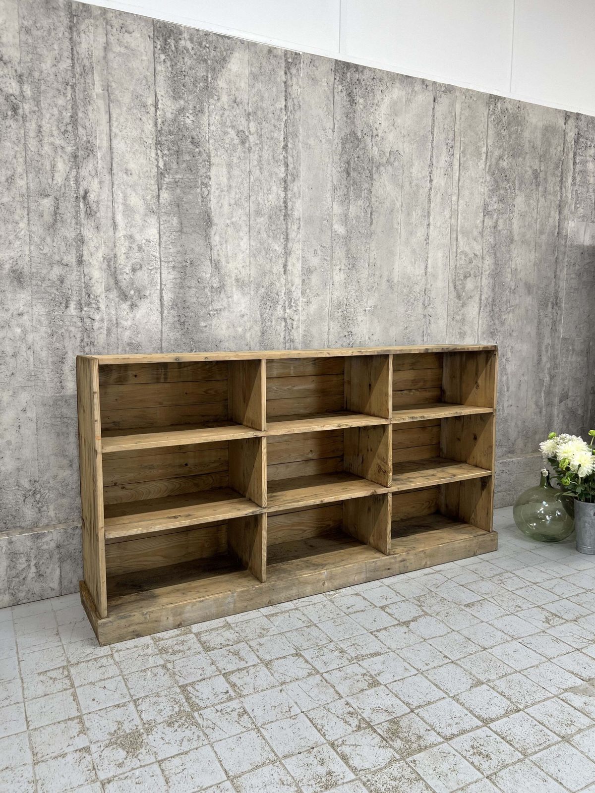 Free Standing Rustic Haberdashery Shelves Pigeon Hole Storage Sideboard photo furniture