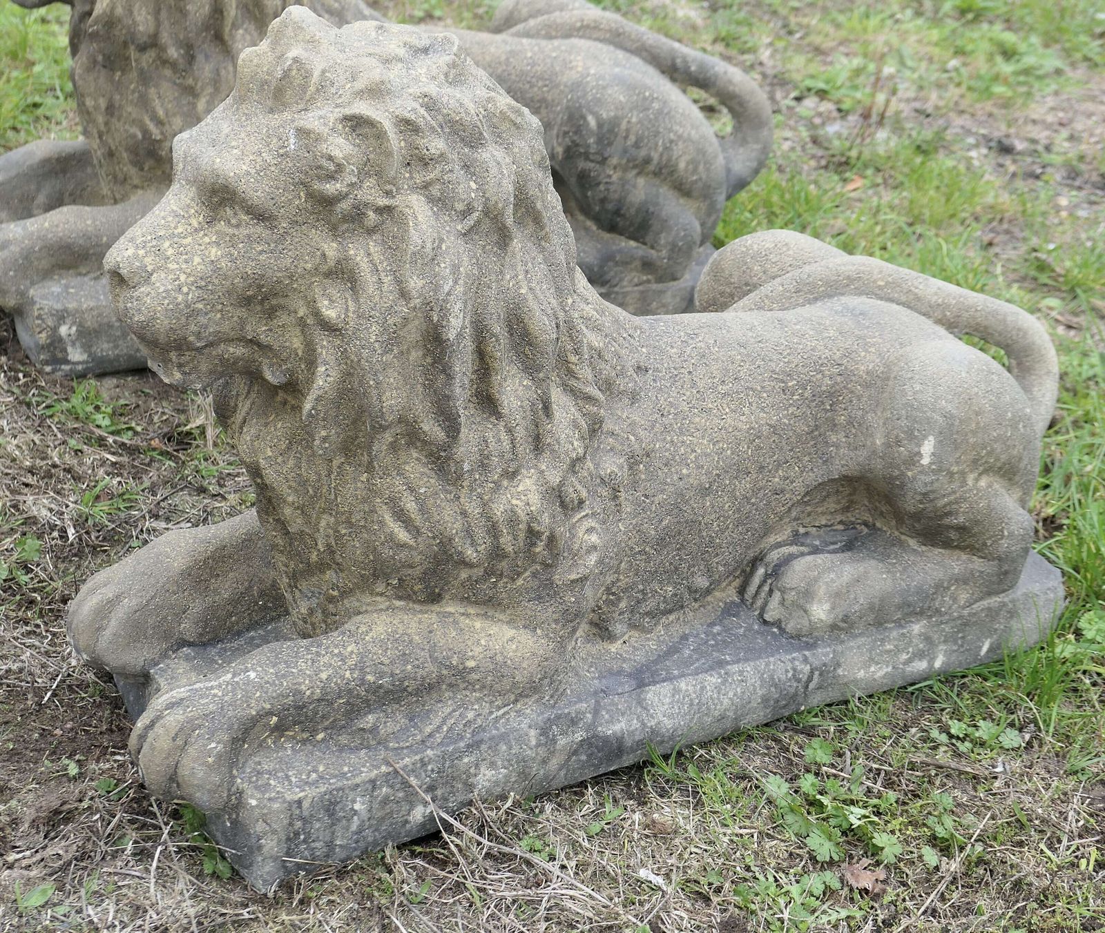 A Pair Of Weathered Guardian Lions photo 2640.0