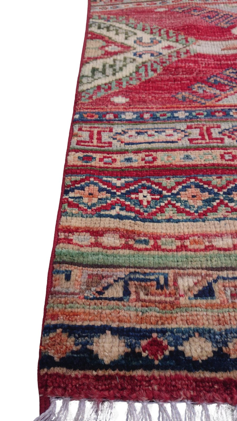 2x3 Colorful Khorjin Afghan Tribal Hand Knotted Rug photo for sale