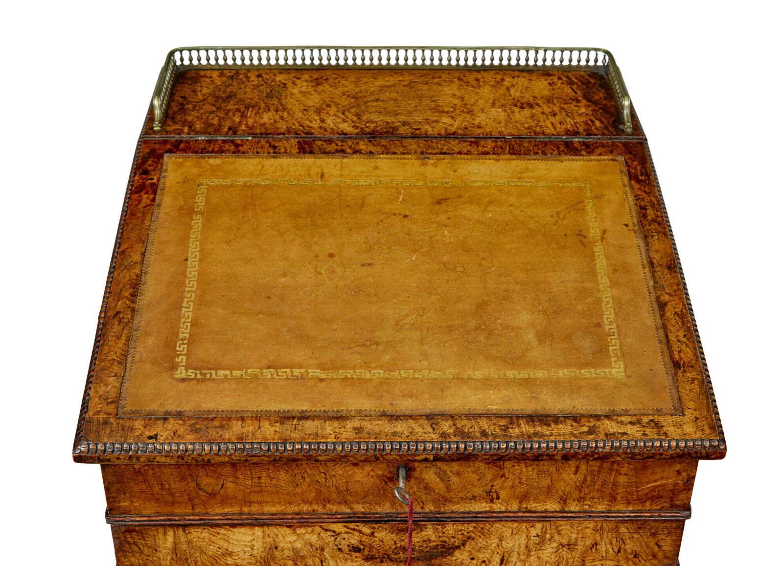 Mid 19th Century Pollard Oak Davenport Desk photo vintage