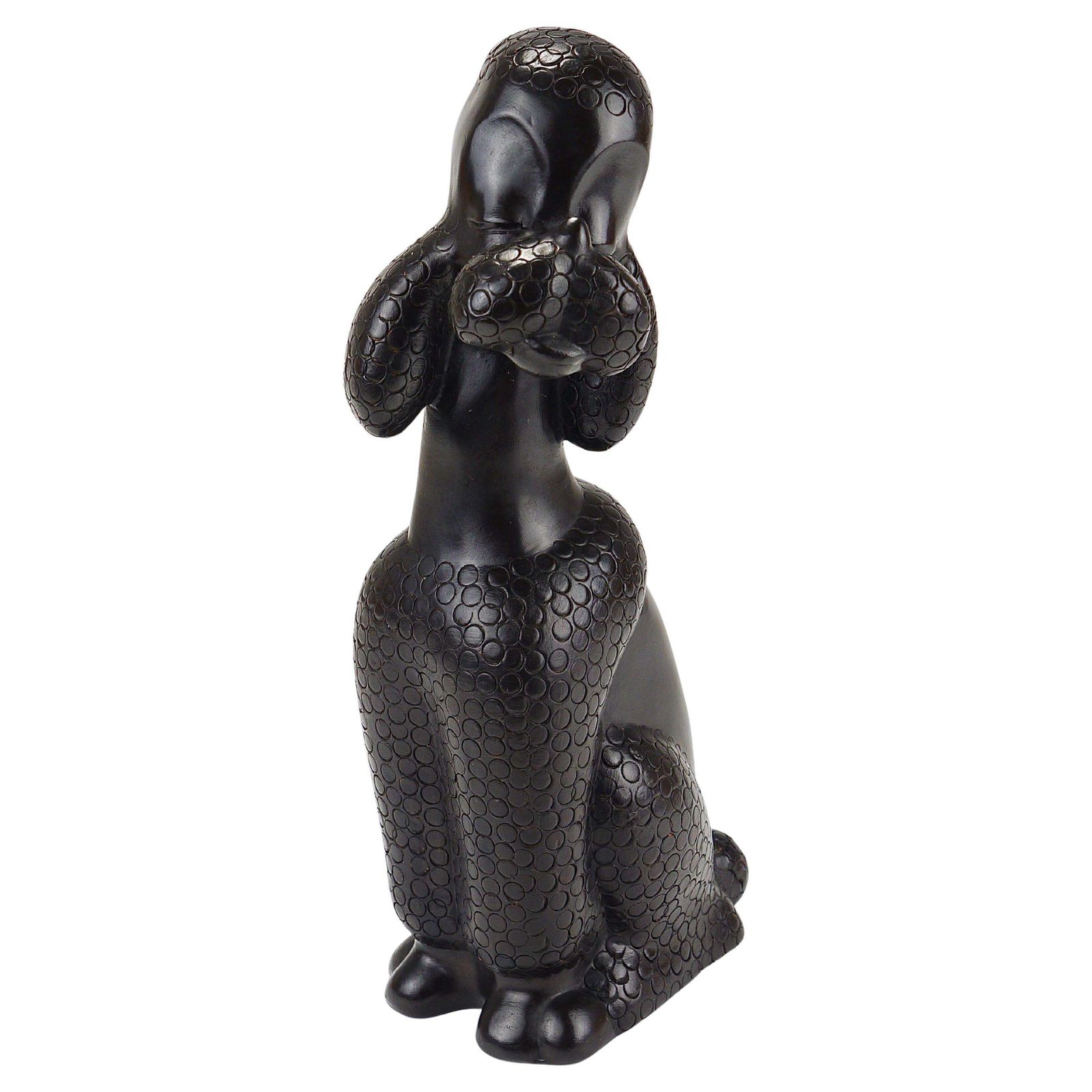 Charming Dog Poodle Sculpture Figurine By Leopold Anzengruber, Austria, 1950s