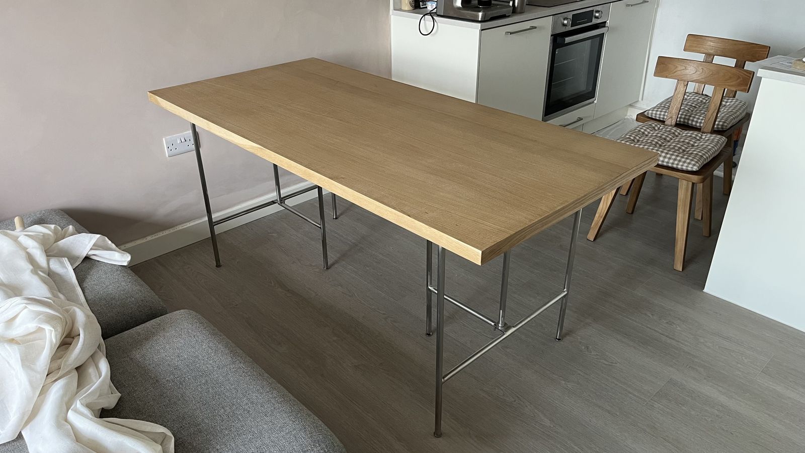 Zara Wood And Metal Office Desk