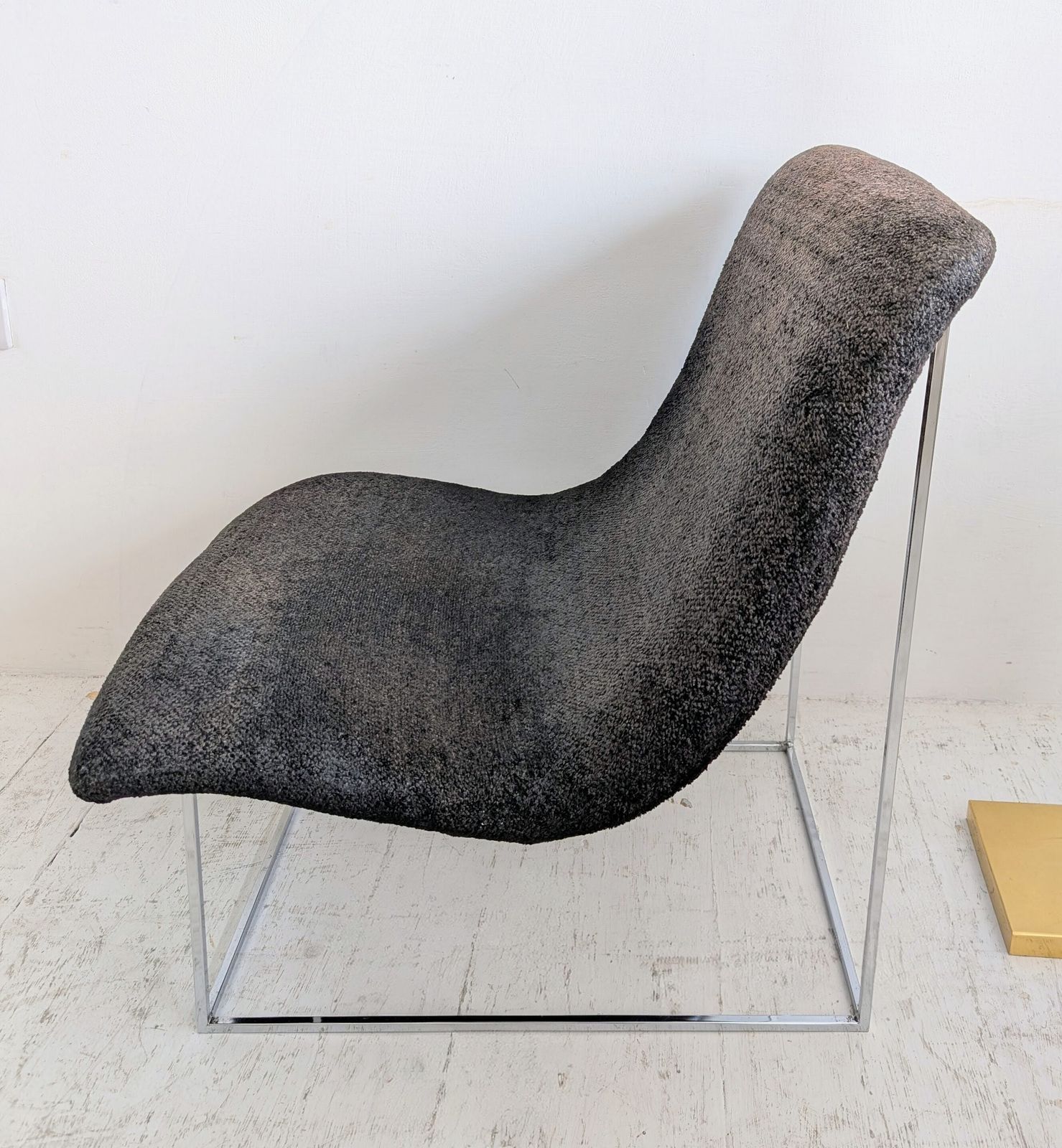 Vintage Mid Century Milo Baughman Thayer Coggin  Small 'Scoop' Lounge Chair USA 1970s photo 550.0