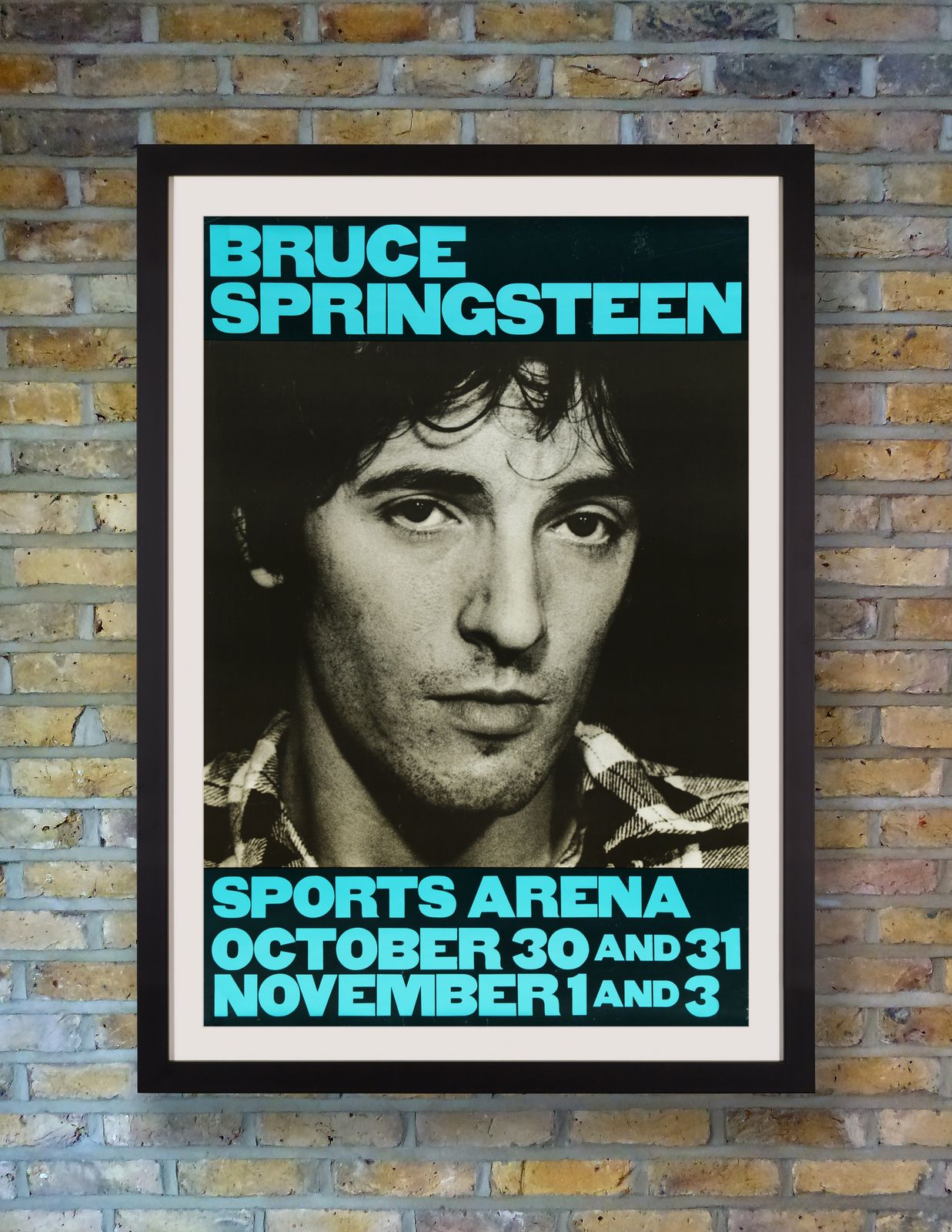 Bruce Springsteen Concert Poster For La Sports Arena, 1980 photo furniture