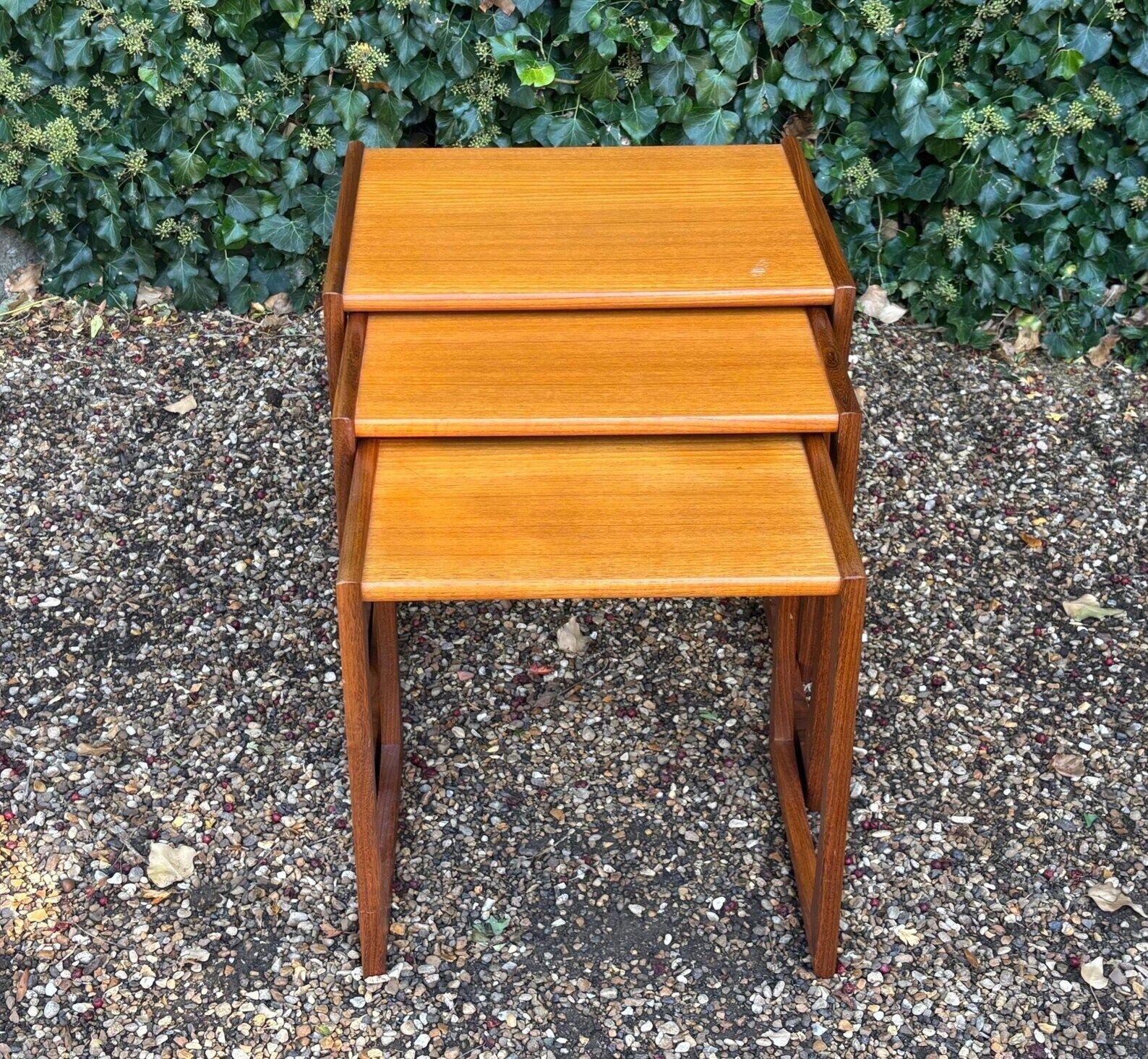 Vintage G Plan Quadrille Teak Nest Of Tables photo for sale