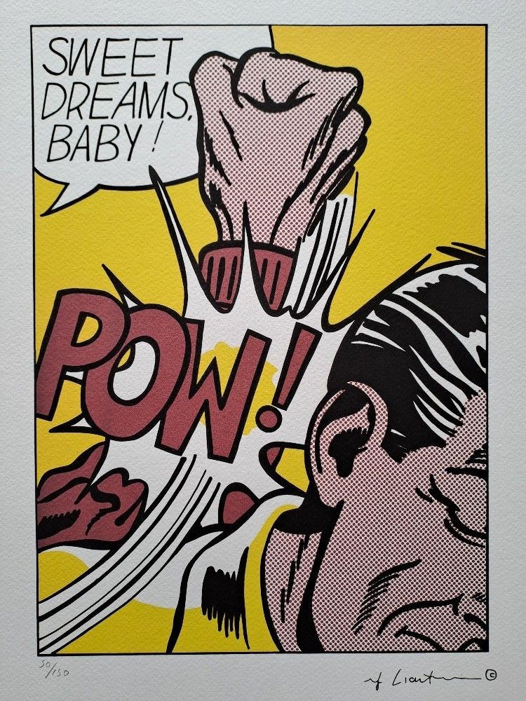 Roy Lichtenstein Signed Sweet Dreams Baby! Certificate