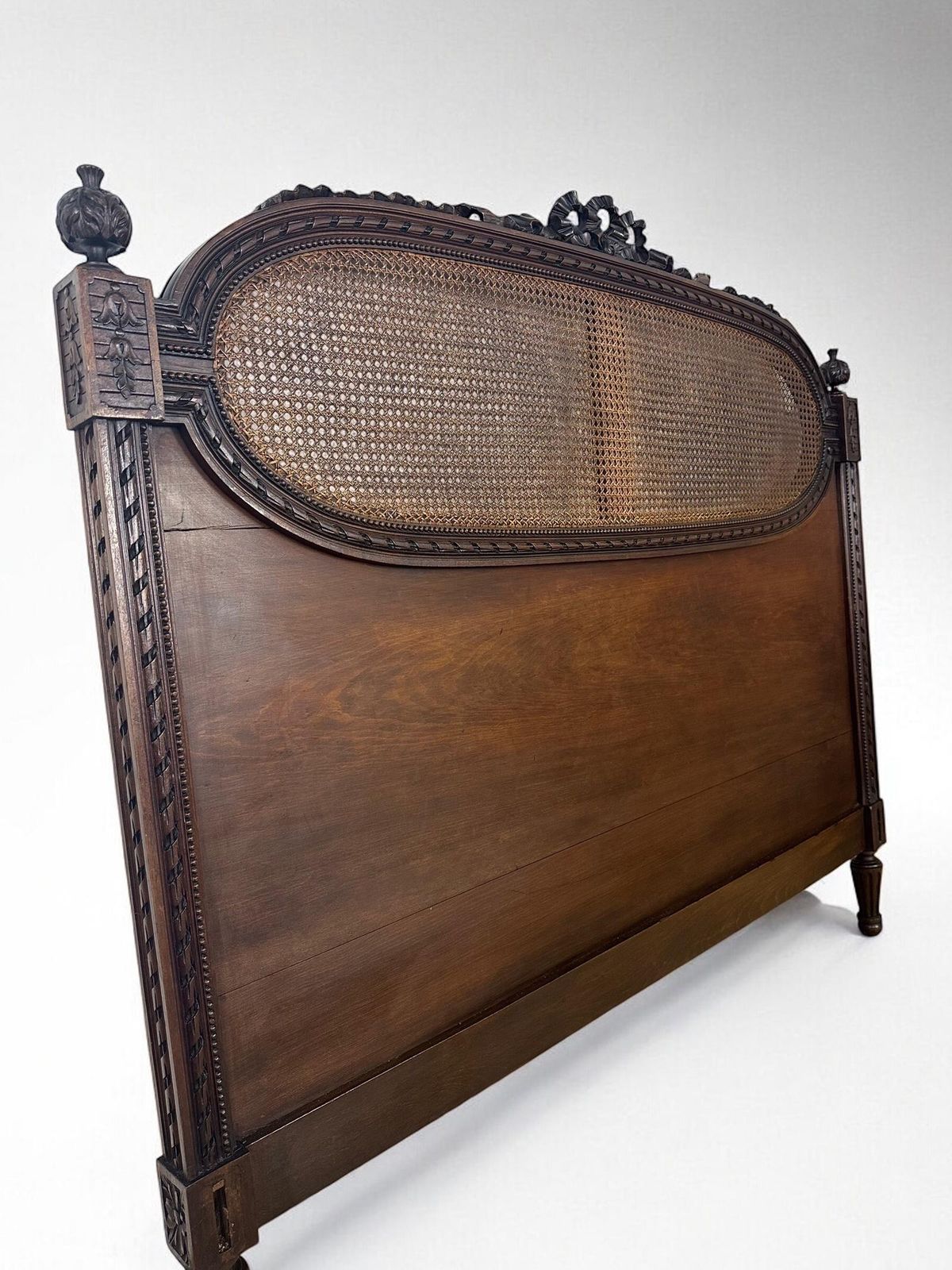 photo buy Original Vintage French Cane Double Bed Frame