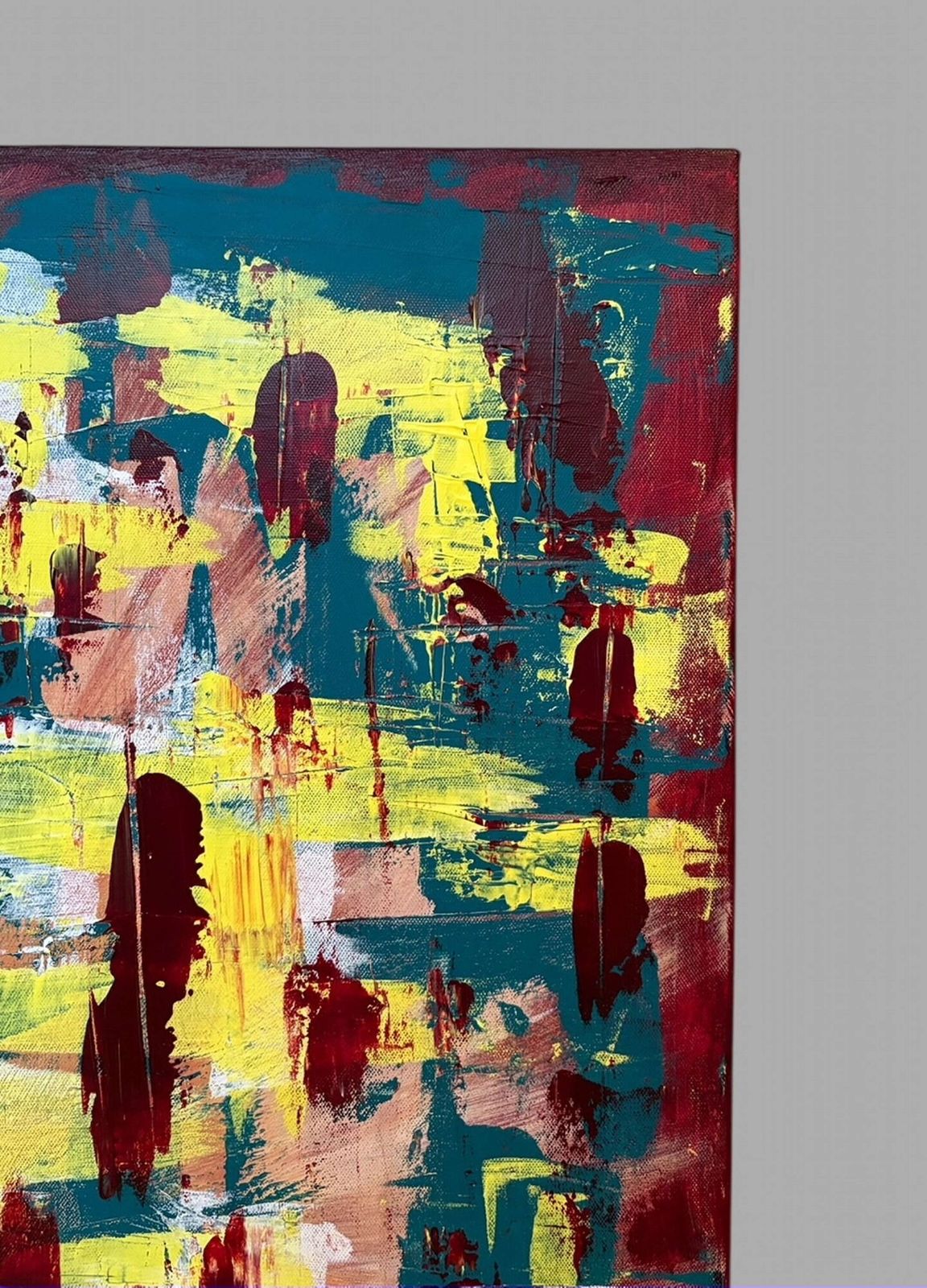Mark Titcombe   A Wonderful Abstract Expressionist Work Entitled 'Tribal Groove' photo Art