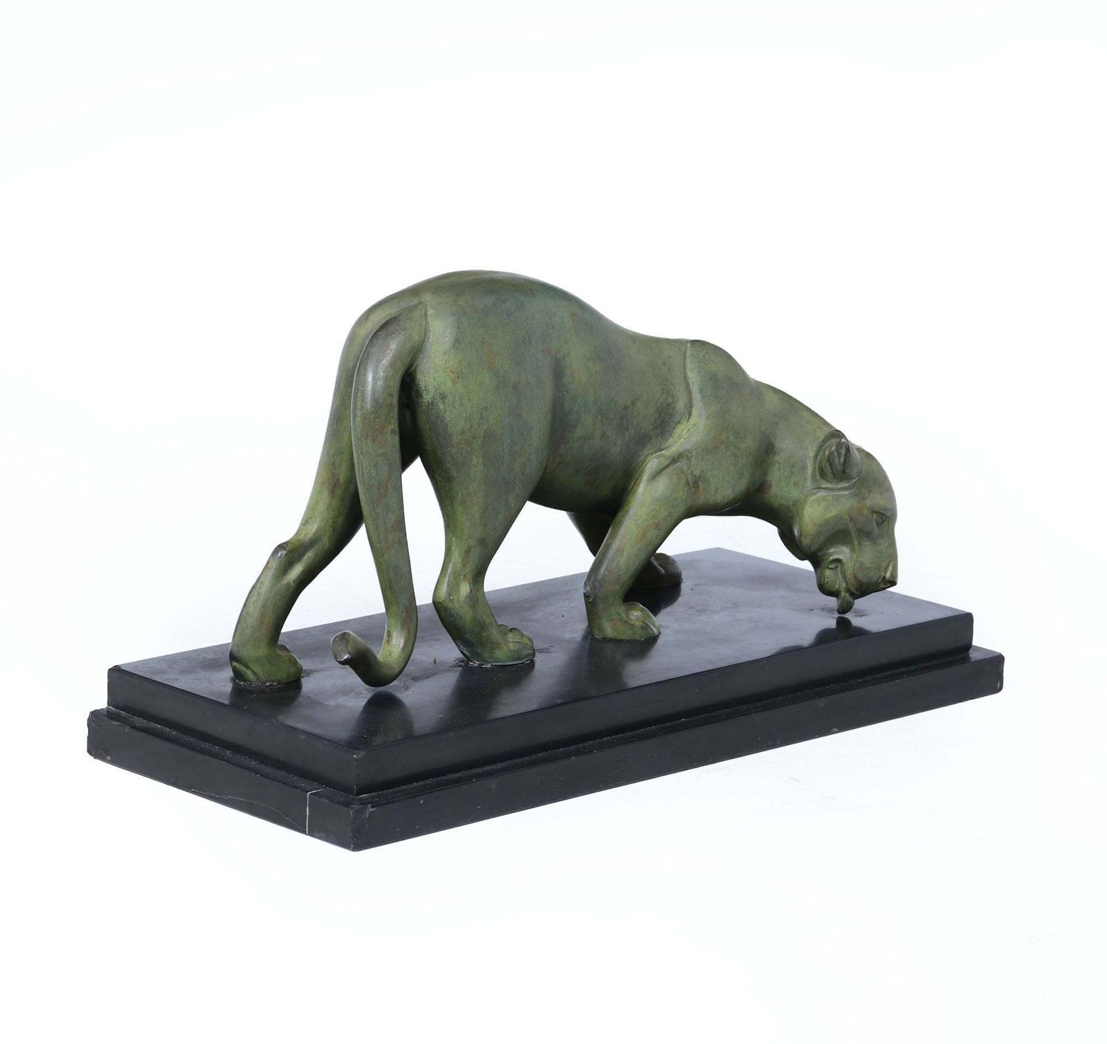 French Art Deco Bronze Panther By Irénée Rochard, C.1920s photo for sale