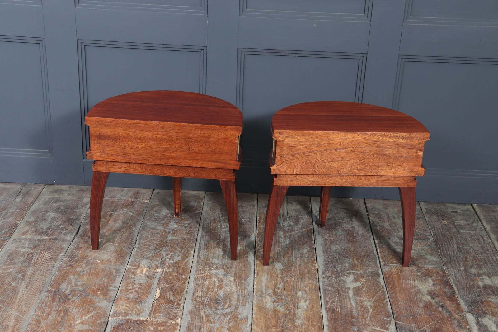 Pair Of French Art Deco Side Tables, C.1930s photo vintage