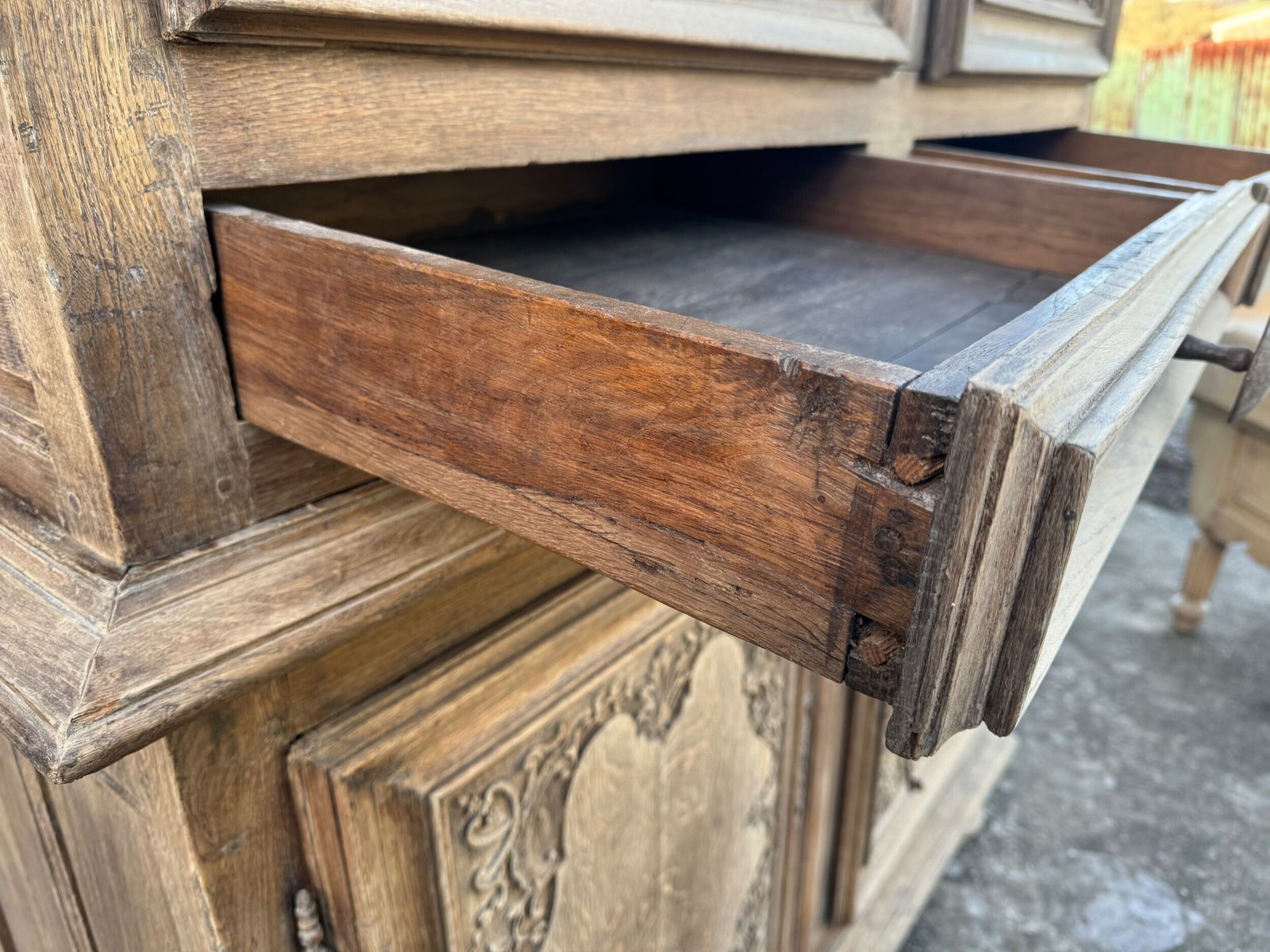 photo vintage 18th Century French Normandie Larder Cupboard