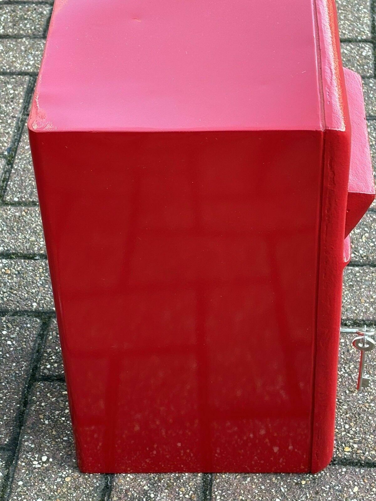 Red Post Box. With 2 Keys. Cast Iron & Steel. We Ship Worldwide. photo buy