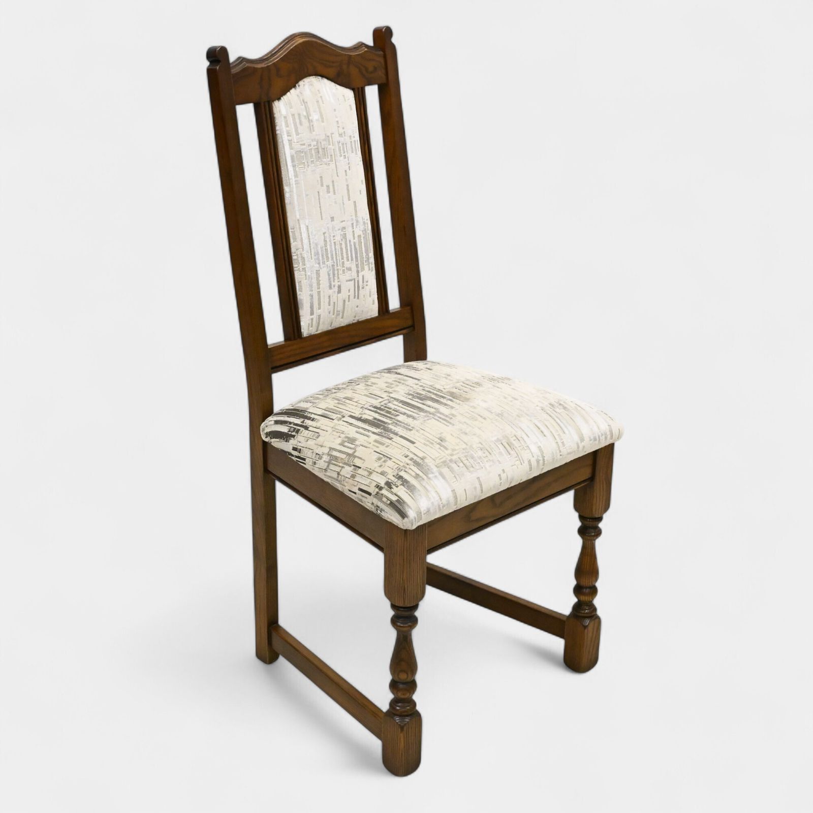 10 Old Charm Dining Chairs Upholstered Seats And Backs Free Uk Delivery* photo vinterior