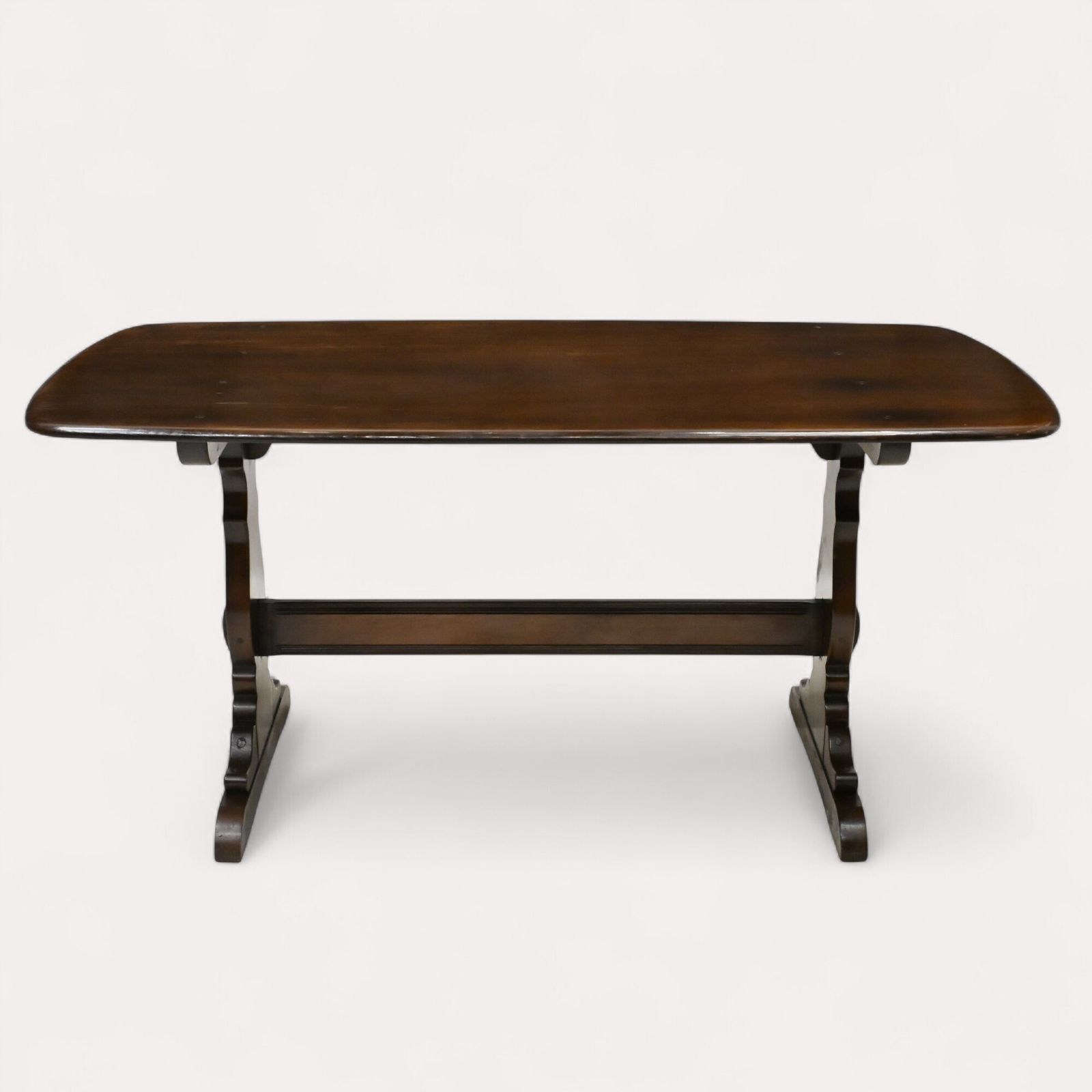 Ercol Refectory Plank Top Dining Table Traditional Finish Free Uk Delivery photo Furniture