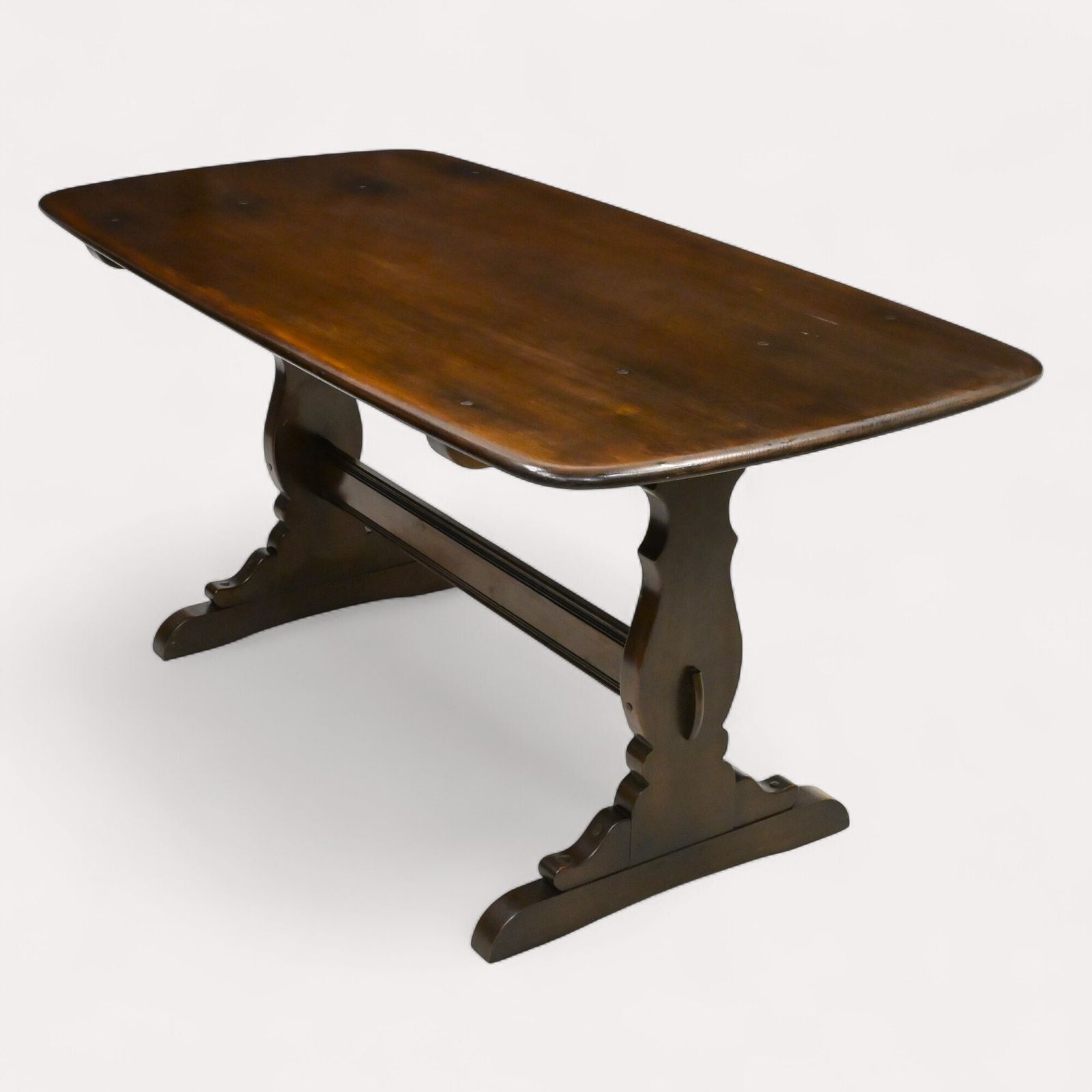 Ercol Refectory Plank Top Dining Table Traditional Finish Free Uk Delivery photo vintage