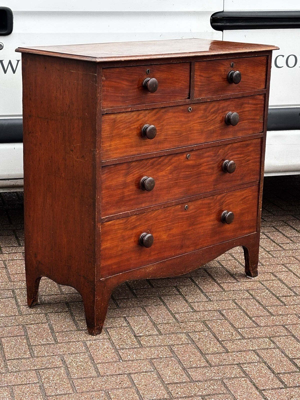 Victorian Chest Of Drawers, Superb Patina, Fine Proportions. photo vintage