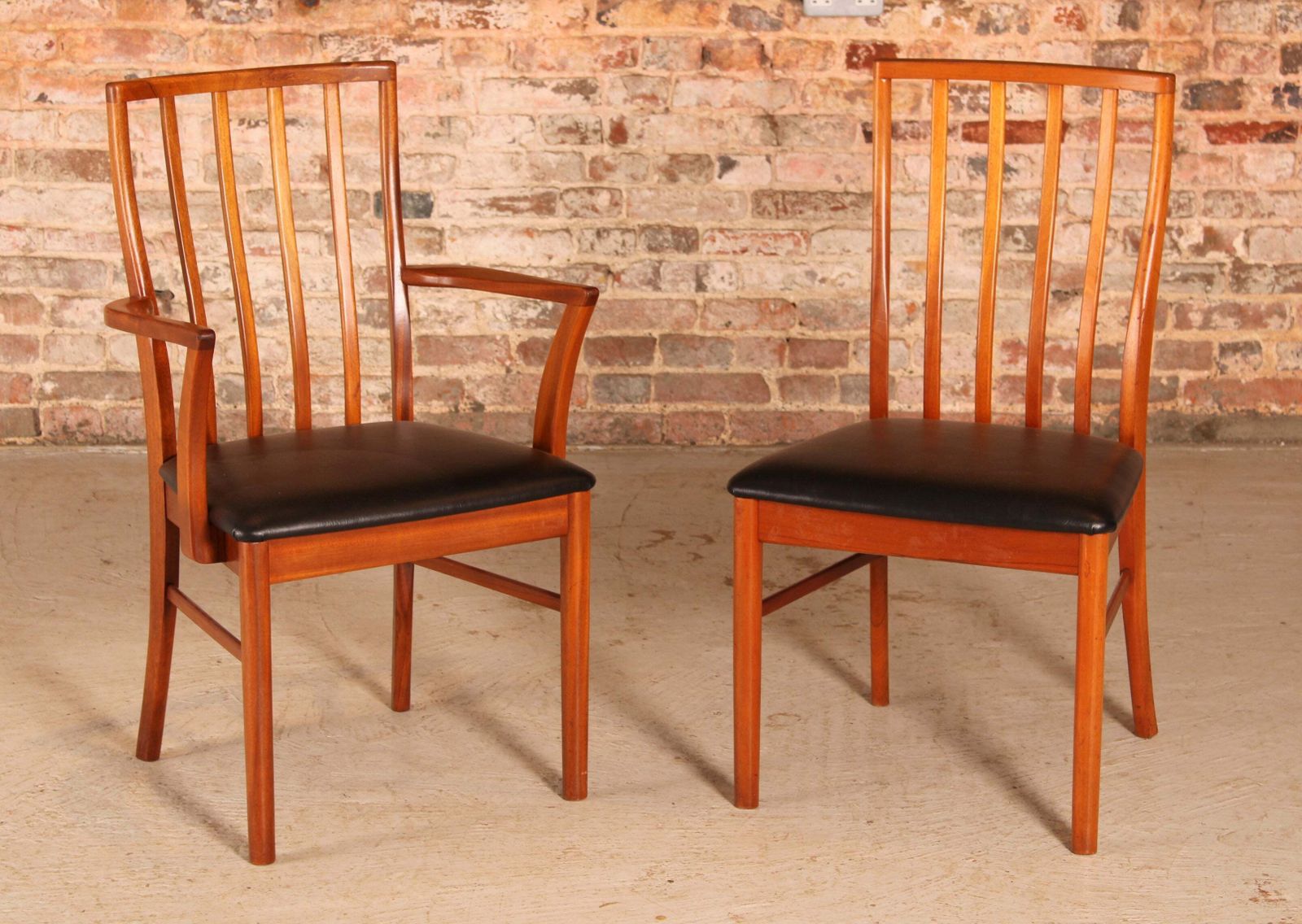 Set Of 6 Mid Century Teak Dining Chairs By McIntosh, Circa 1970s photo for sale