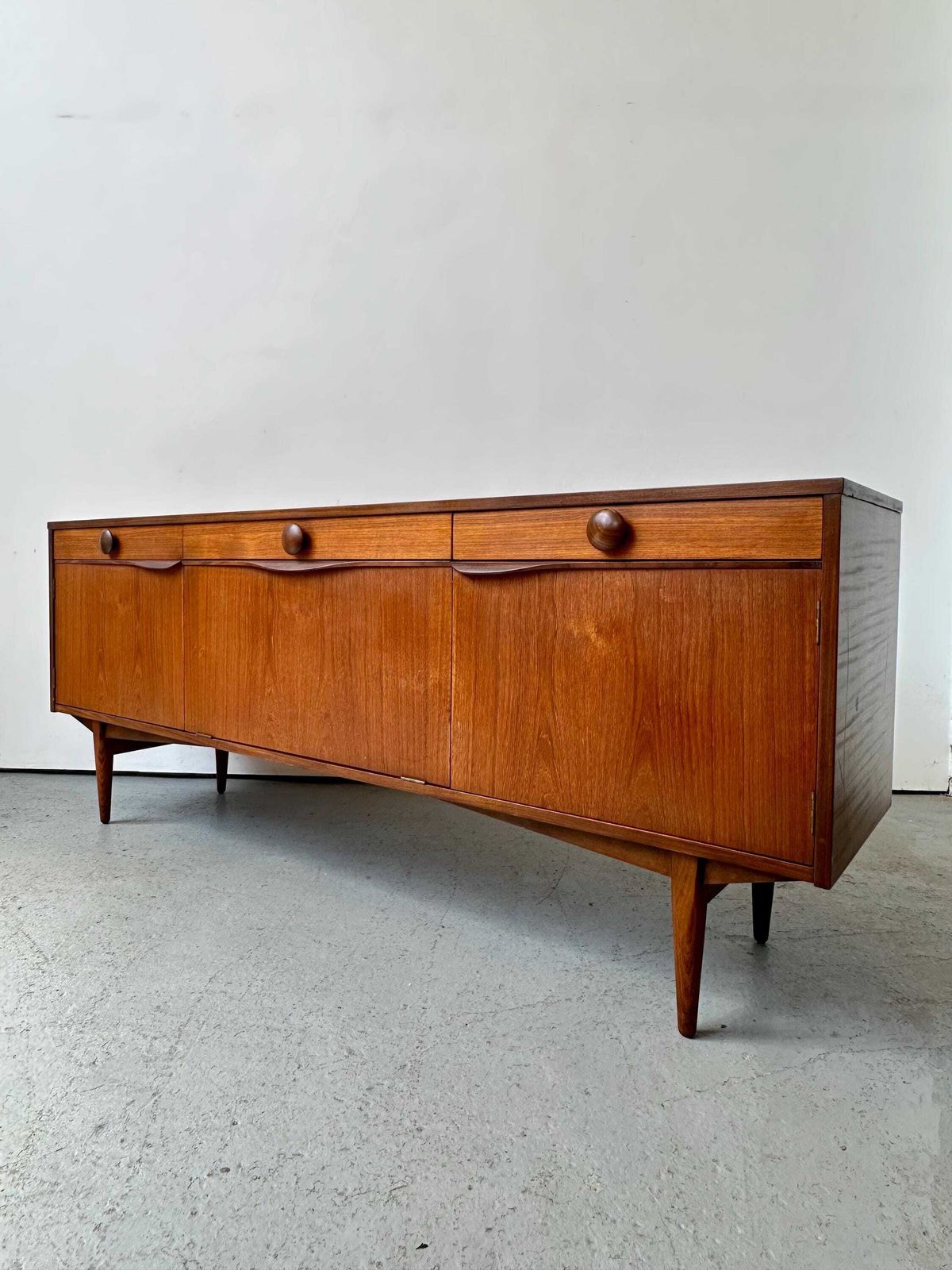 Vintage 1970s  Elliotts Of Newbury Teak Sideboard.  Danish G Plan Mid Century photo for sale