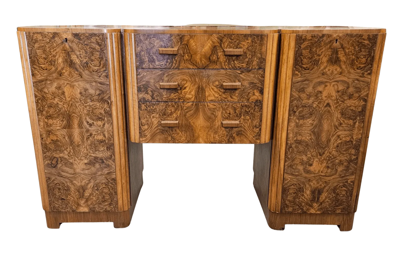 Art Deco Sideboard With A Stunning Figured Walnut