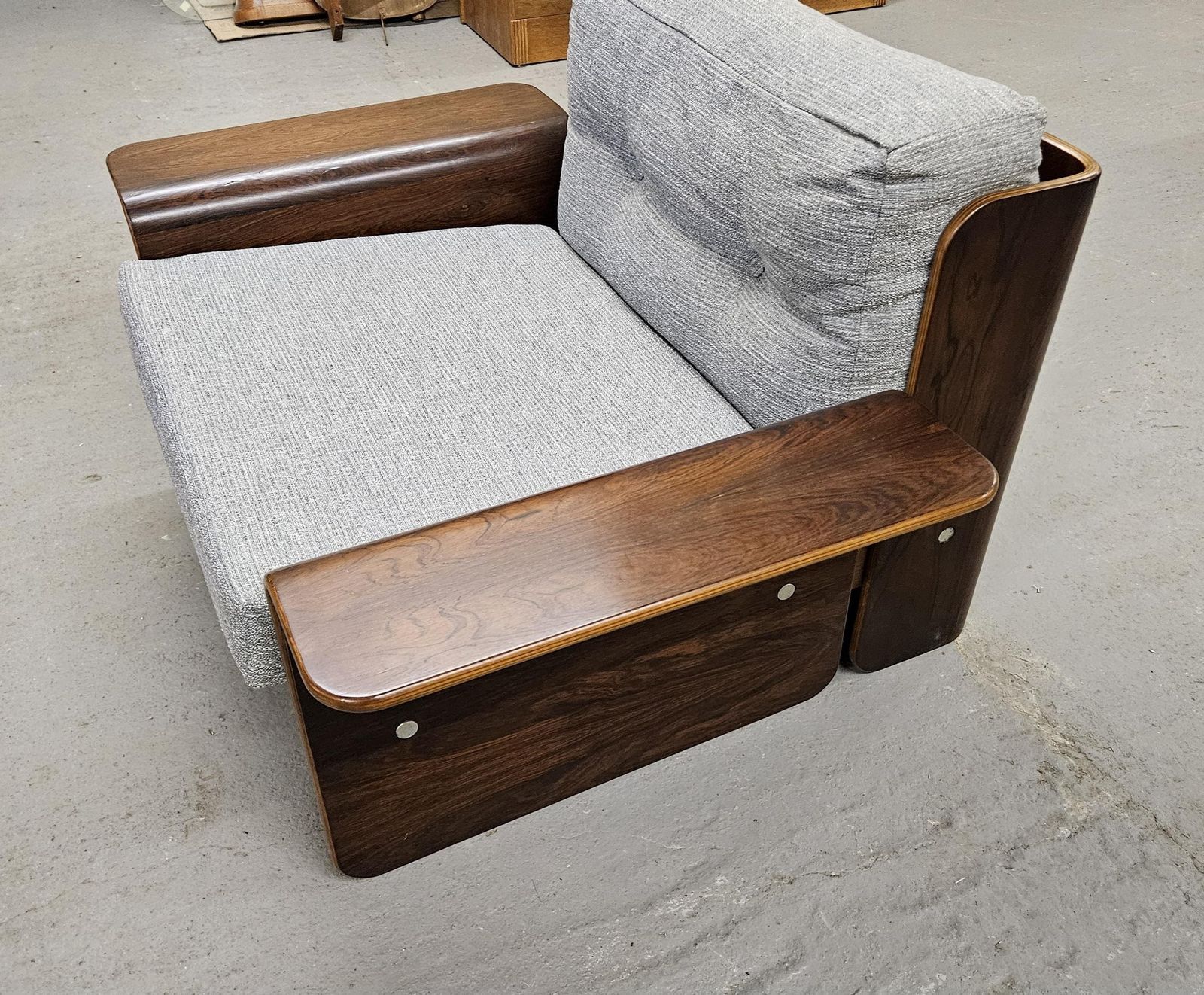 1850.0 Vintage Rosewood Bentwood Lounge Chair photo