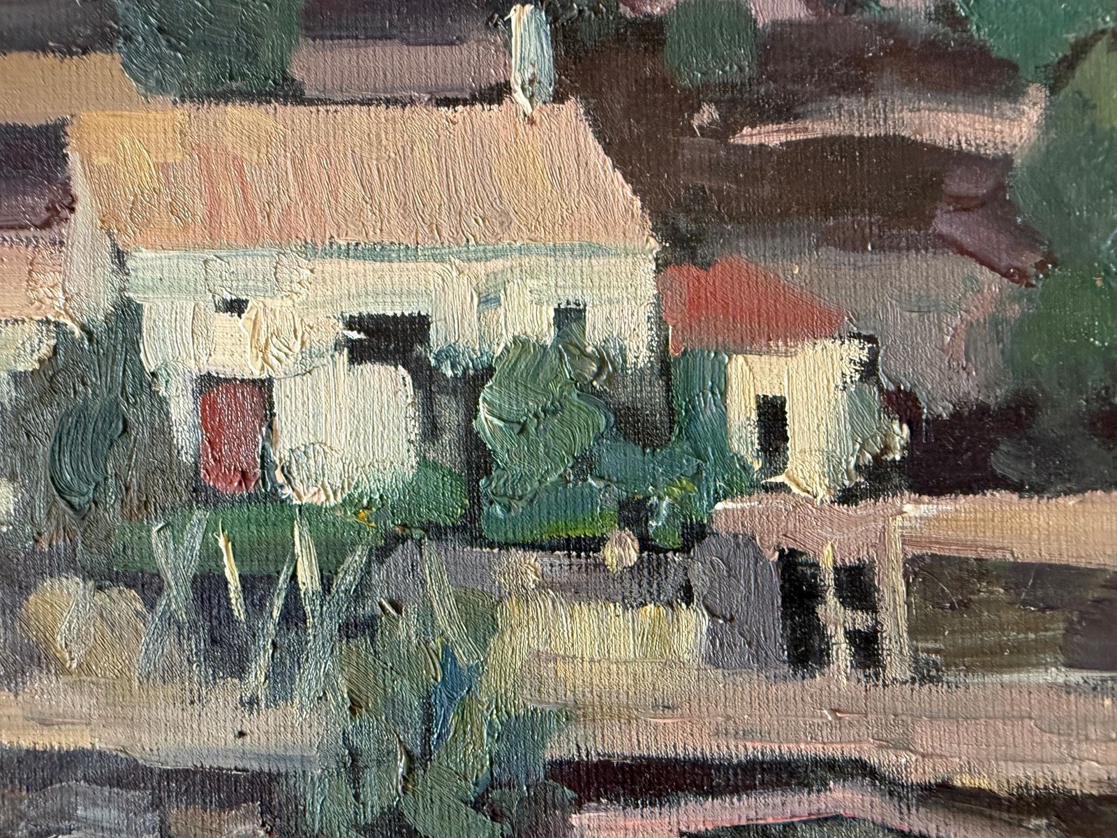 Rafael Duran Benet Landscape With Farmhouse Oil Painting Spain European Art 1973 photo Art