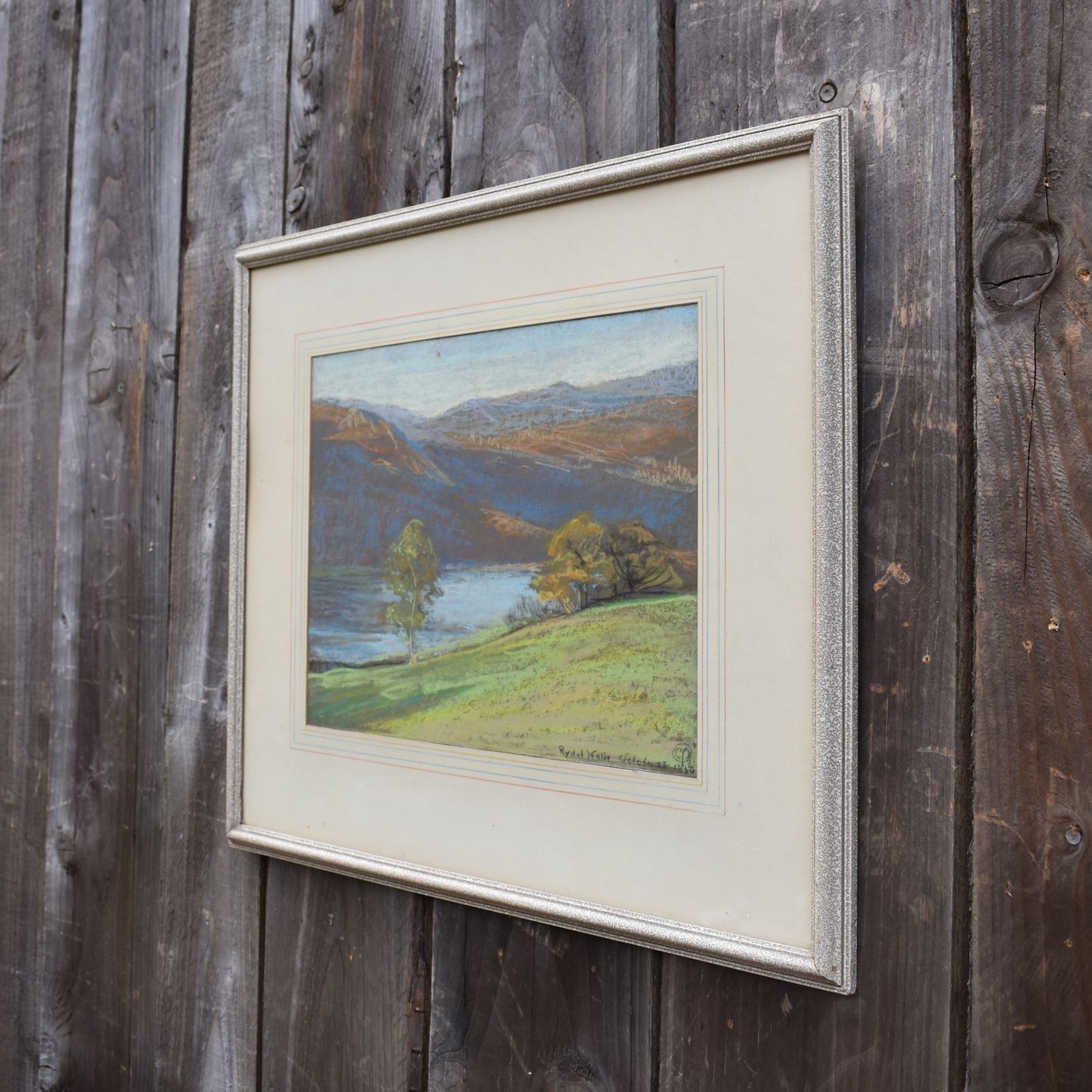 Antique Mary Yates (1891   1974) Rydal Royal Insitute Galleries Pastel Drawing photo vintage