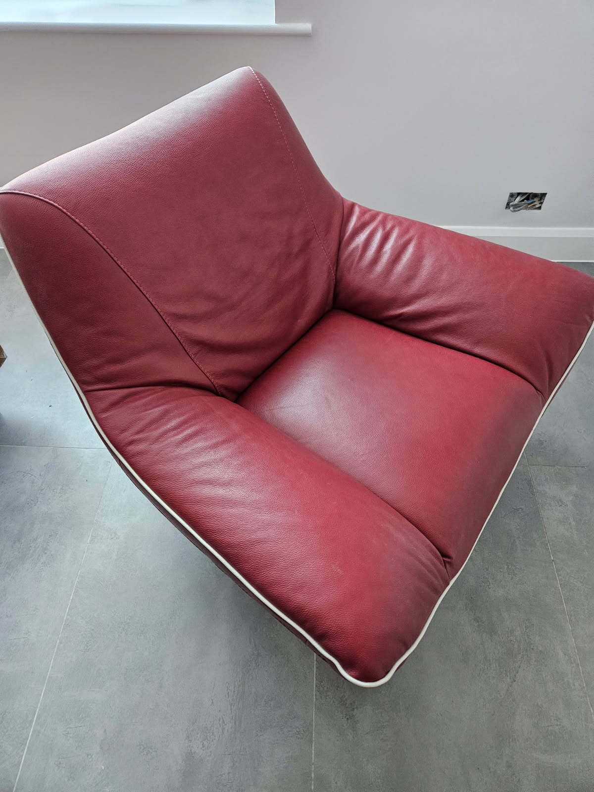 Natuzzi Swivel Chair, 21st Century