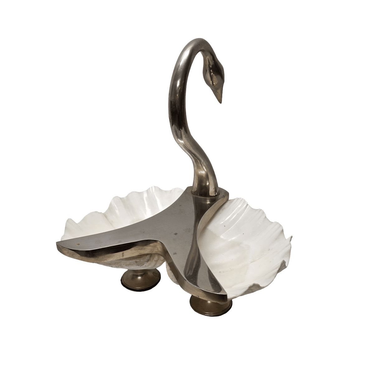 Vintage Maison Binazzi Swan With Shells, 1970s photo 995.0