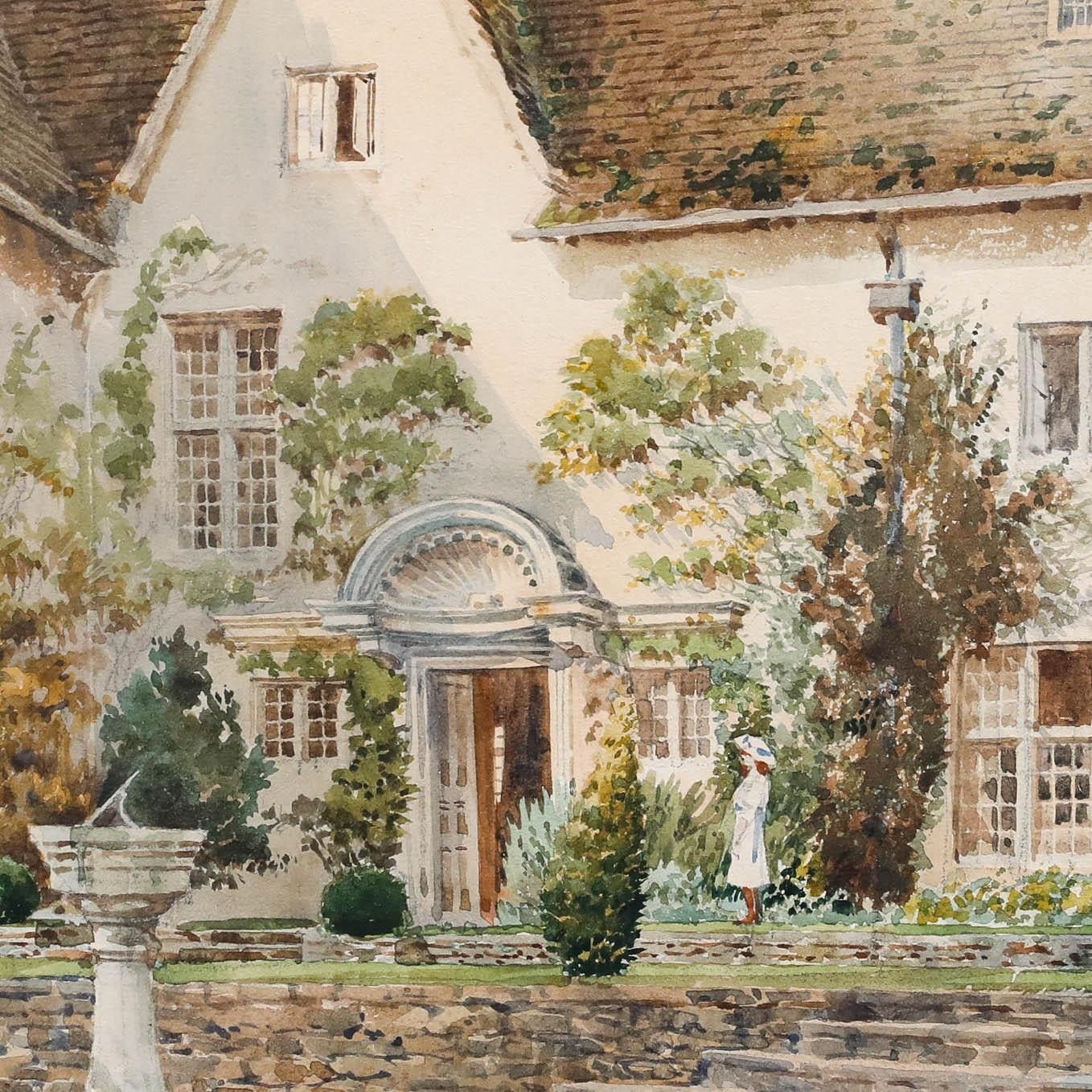 Arthur Cecil Fare (1876 1958) 1922 Watercolour, Heneage Court photo 275.0
