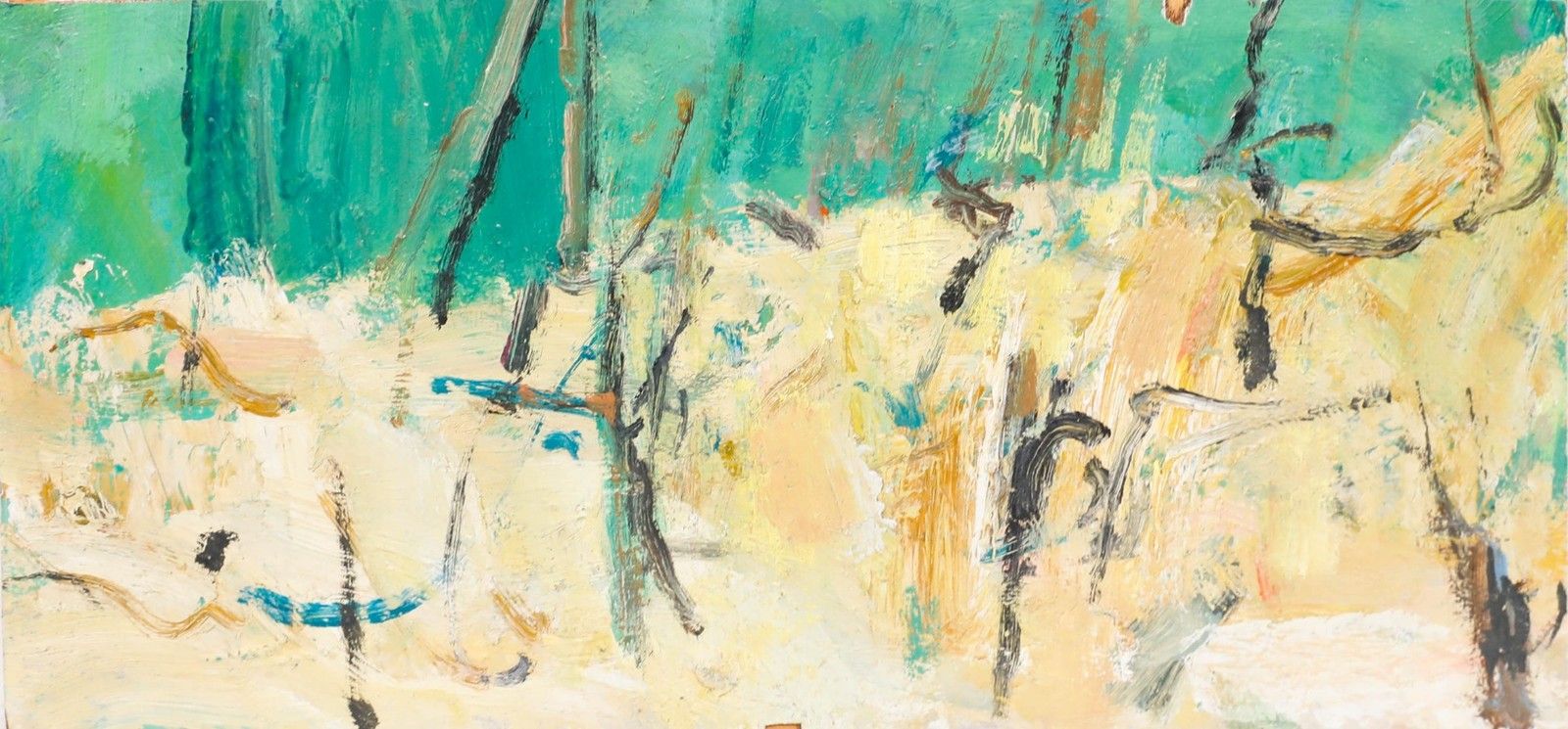 Charles Betremieux (1919 1997) 20th Century Oil, Summer Fields photo furniture