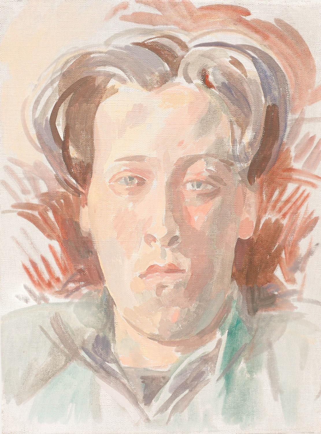 Bernadette Kelly (B.1933) 20th Century Oil, Curtained Hair