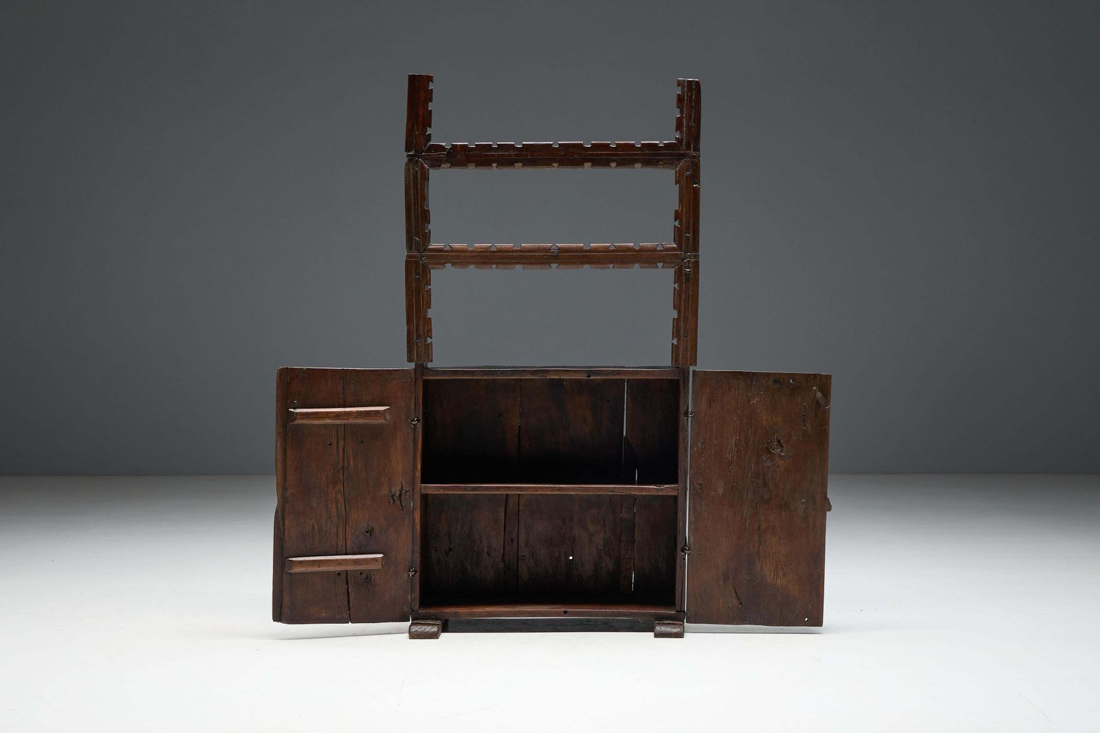 photo vintage Antique Art Populaire Cabinet, France, 19th Century