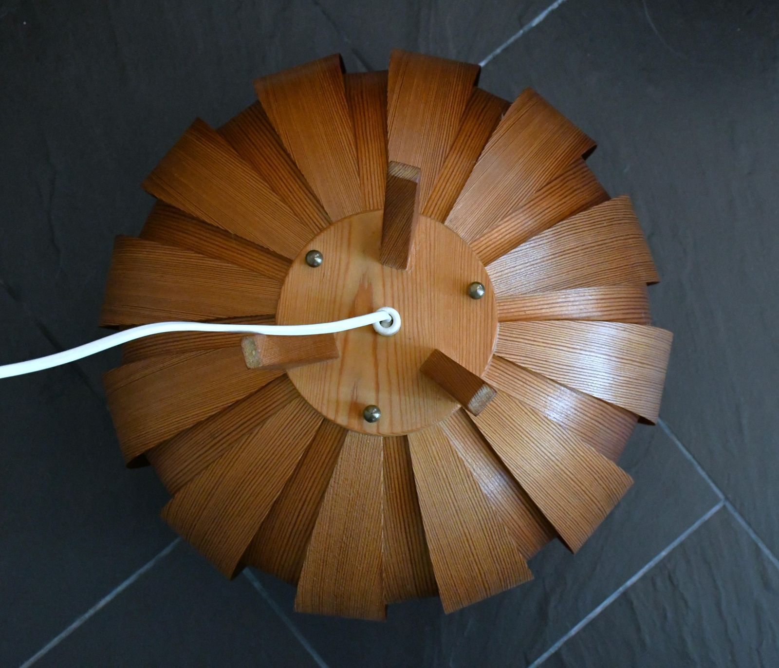 2421.0 Swedish Pine Veneer Table Lamps By Hans Agne Jakobsson For Ellysett, 1960s, Set Of 2 photo