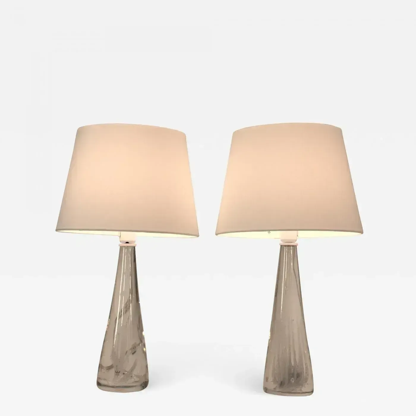 Large Art Glass Table Lamps By Vicke Lindstrand For Kosta Boda, 1960s, Set Of 2 photo 1795.0