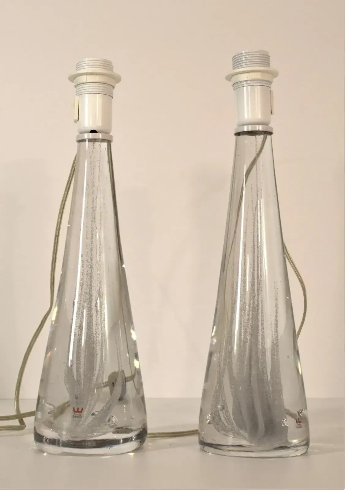 photo furniture Large Art Glass Table Lamps By Vicke Lindstrand For Kosta Boda, 1960s, Set Of 2