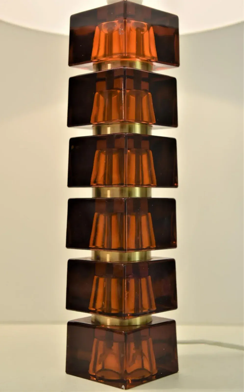 Art Glass Table Lamps By Carl Fagerlund For Orrefors, Set Of 2 photo Lighting