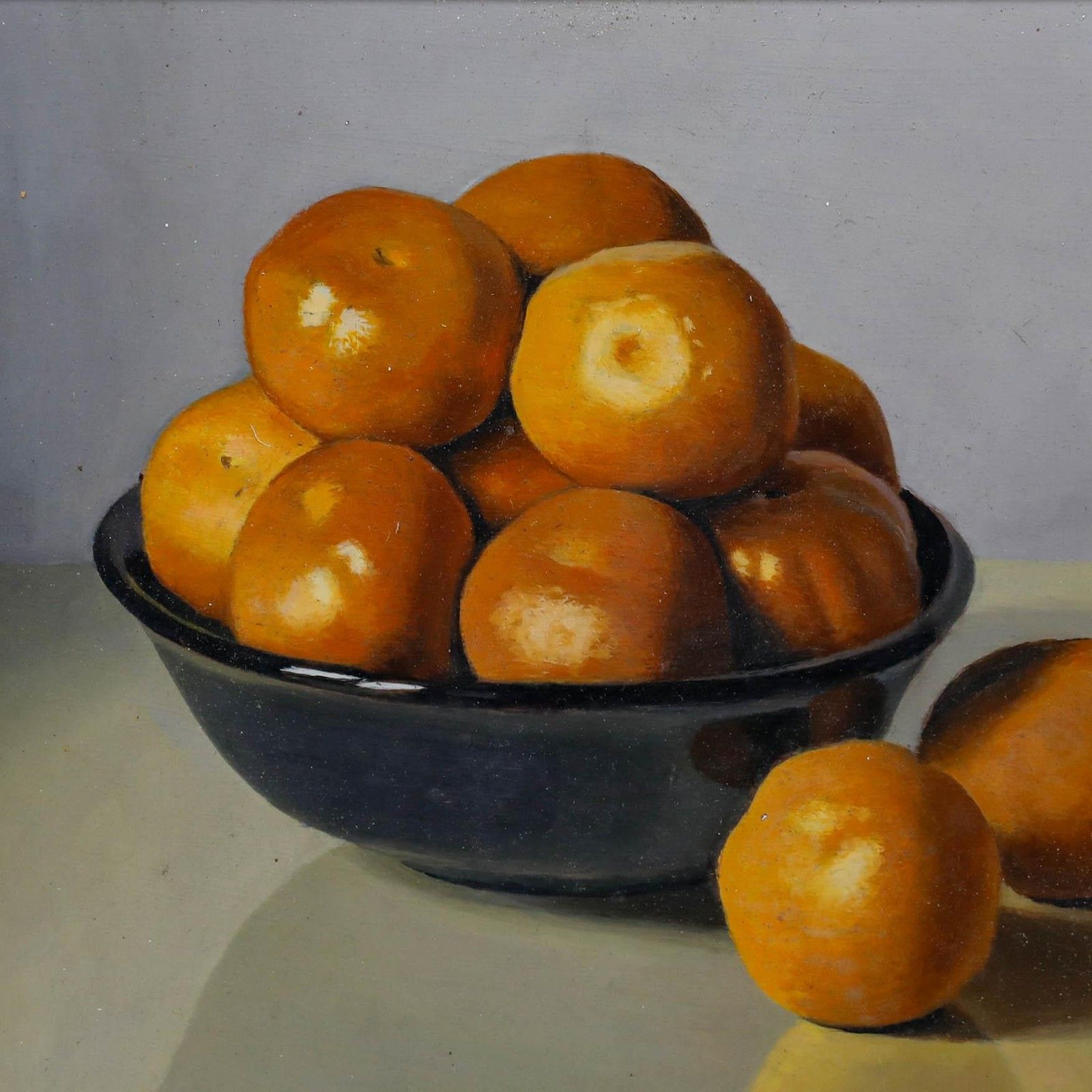 Jacques Blanchard (1912 1992) 20th Century Oil, Still Life With Clementines photo Art