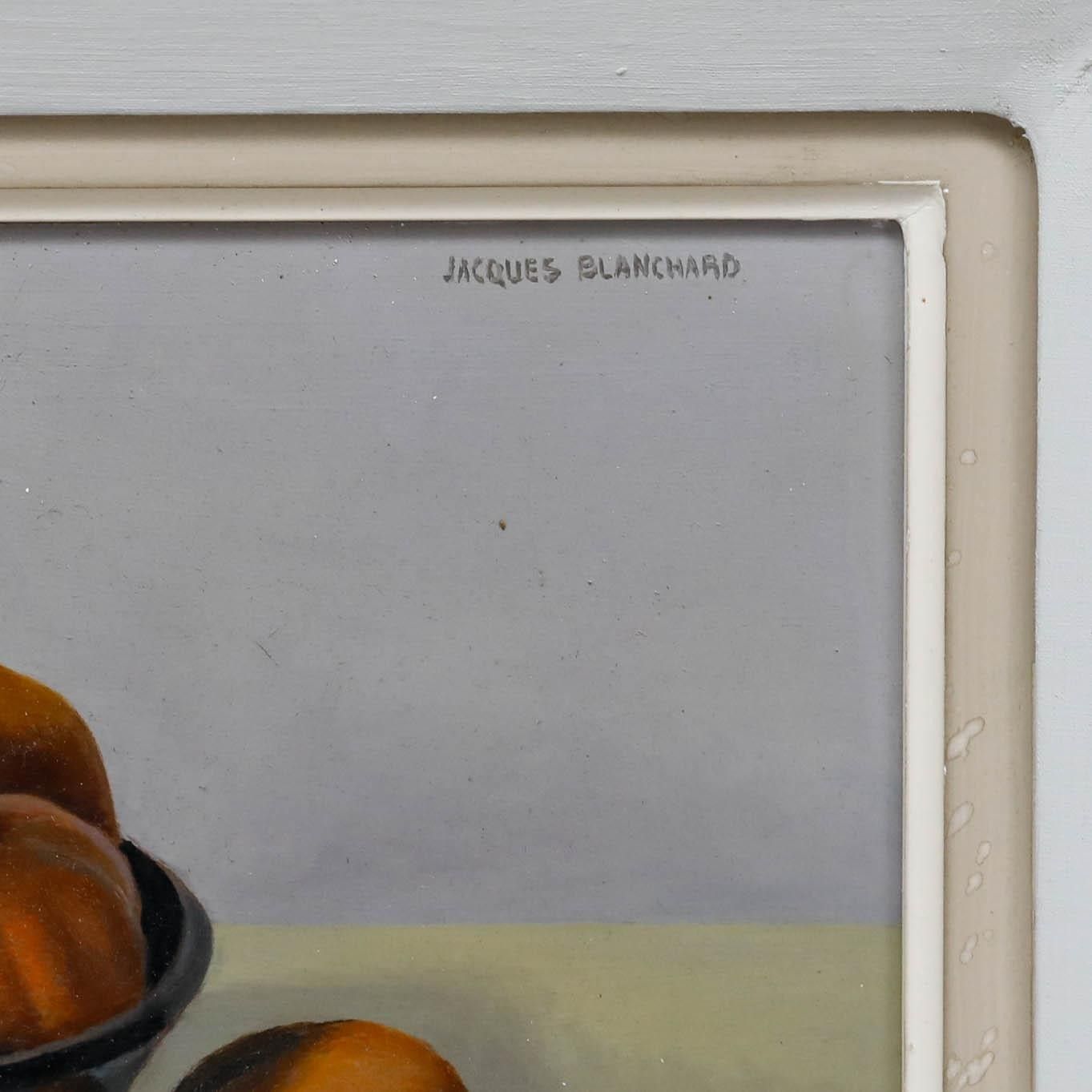 Jacques Blanchard (1912 1992) 20th Century Oil, Still Life With Clementines photo buy