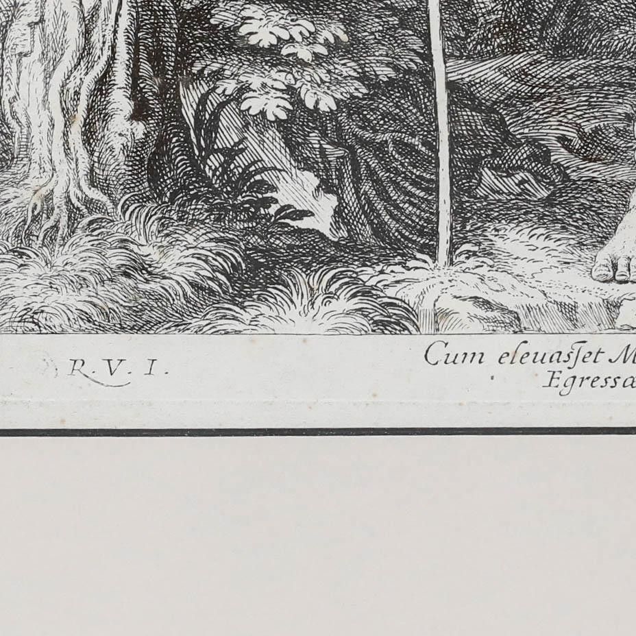 Nicolas Chaperon (1612 1656) After Raphael Engraving, Moses Strikes The Rock photo buy