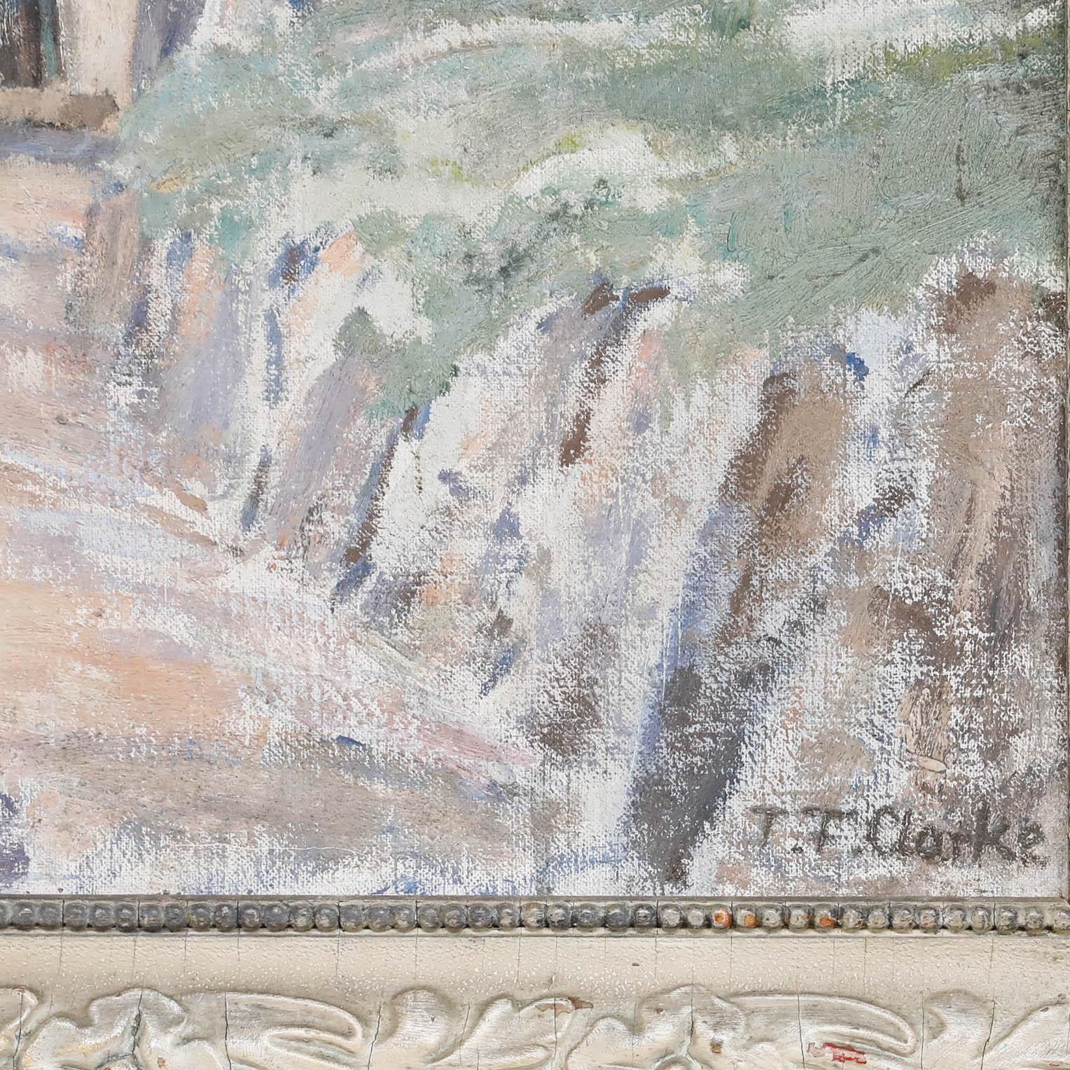 Thomas Flowerday Clarke (1877 1953) Oil, An Early Morning In Spring, Coombe photo buy