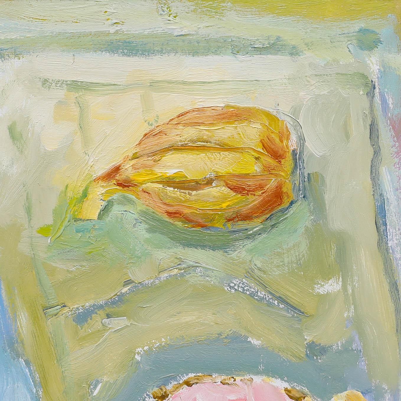 Graham Evernden (B.1947) Framed Contemporary Oil, China Cup With Fig photo 325.0