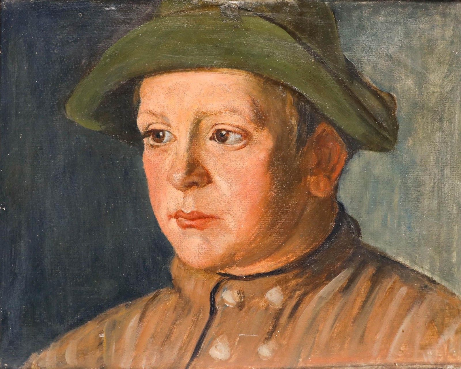 Carl Baum (1892 1966) 1936 Oil, Portrait Of Reinhard Vogel photo furniture