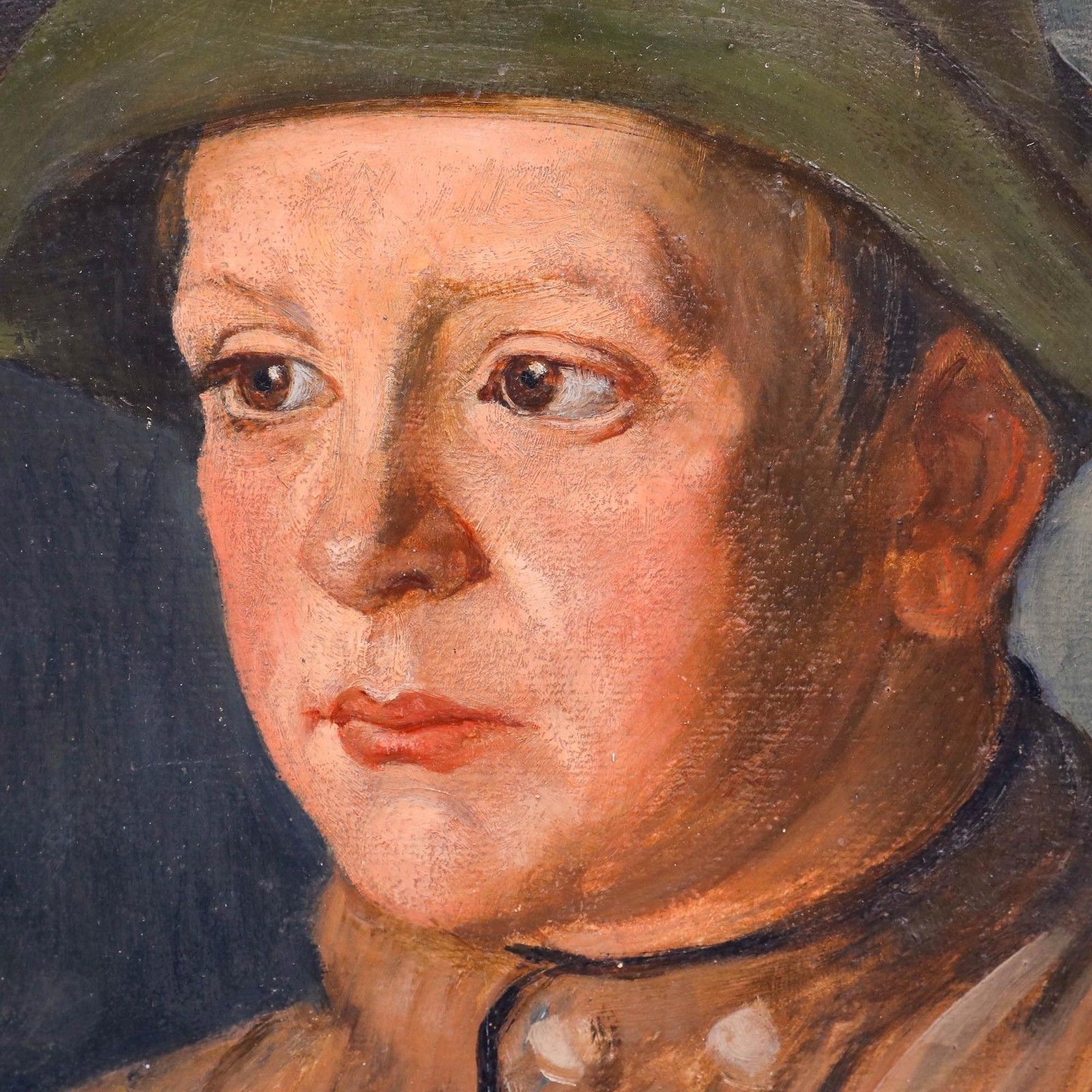 Carl Baum (1892 1966) 1936 Oil, Portrait Of Reinhard Vogel photo Art