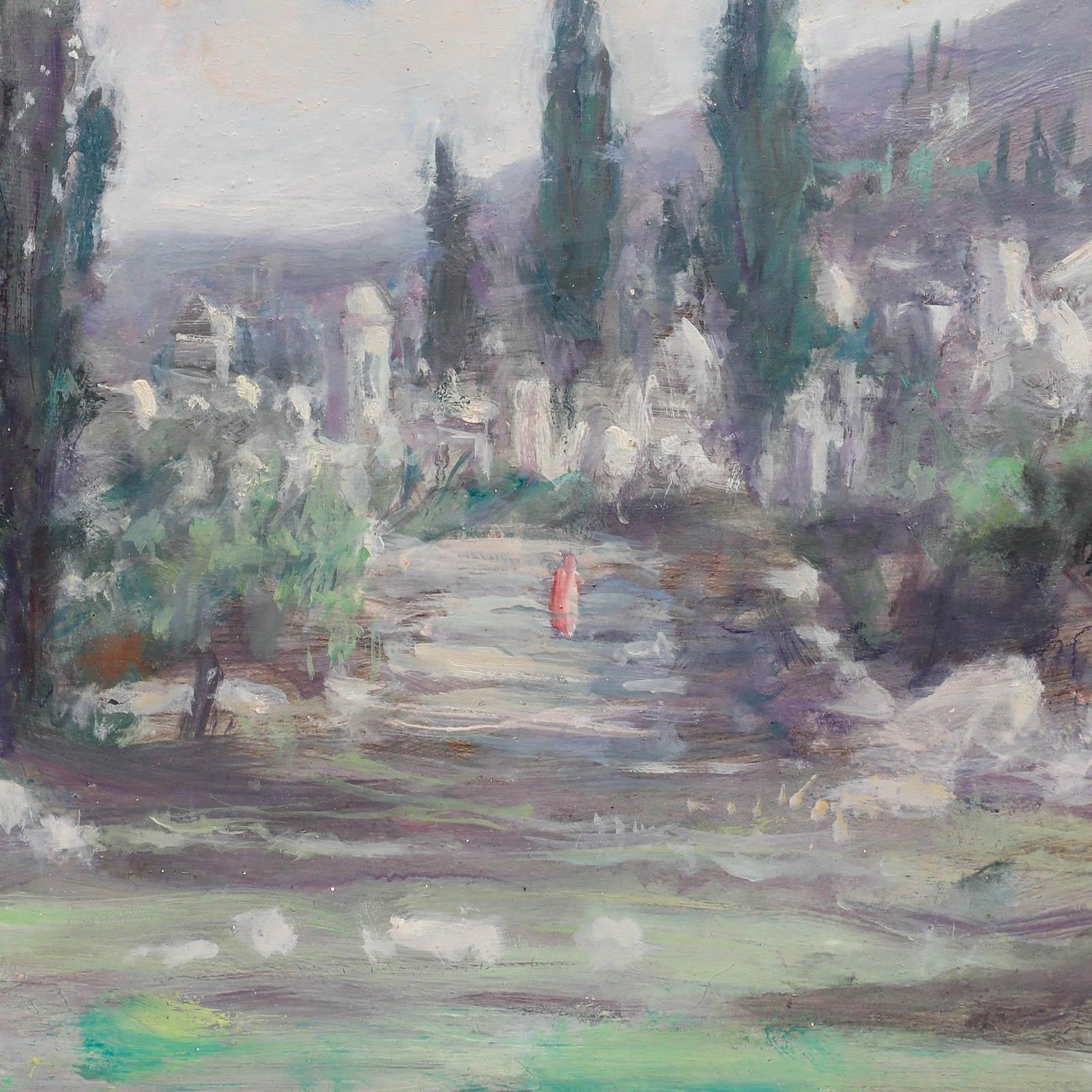 George Weissbort (1928 2013) Impressionist Oil, European Landscape photo Art