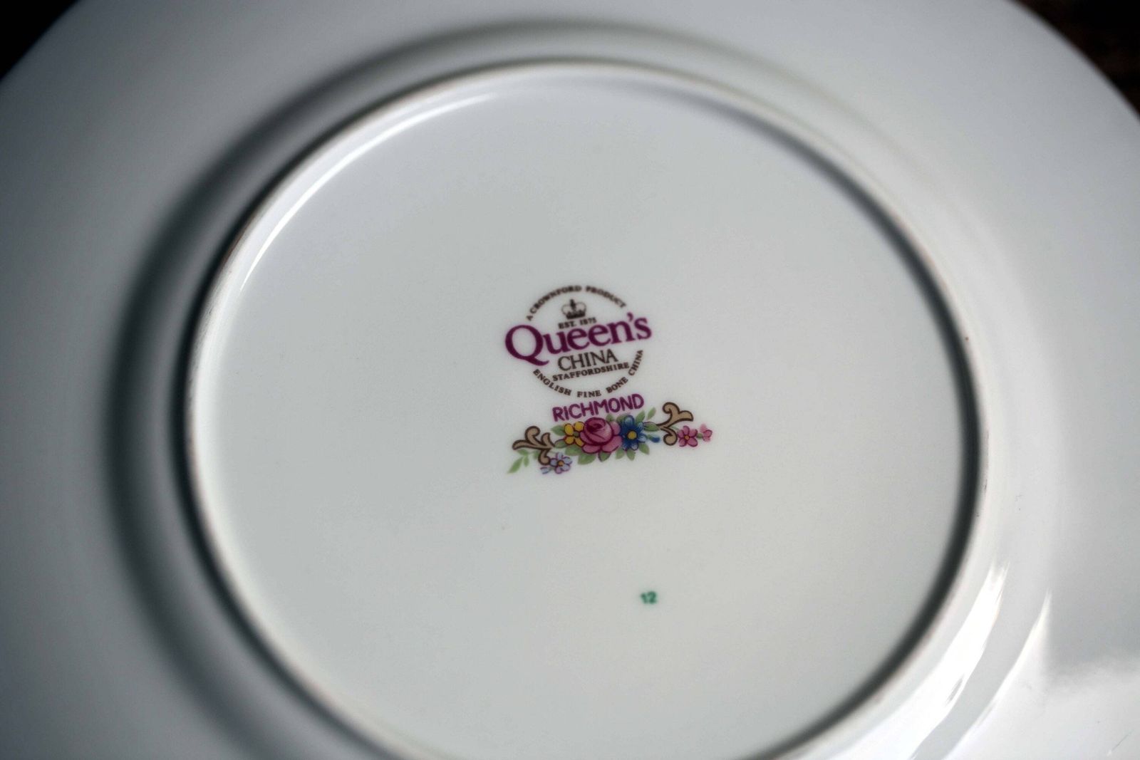 3 Queen's Rosina China Richmond Plates Set Of Pink & White Floral Salad/Dessert Plates photo for sale