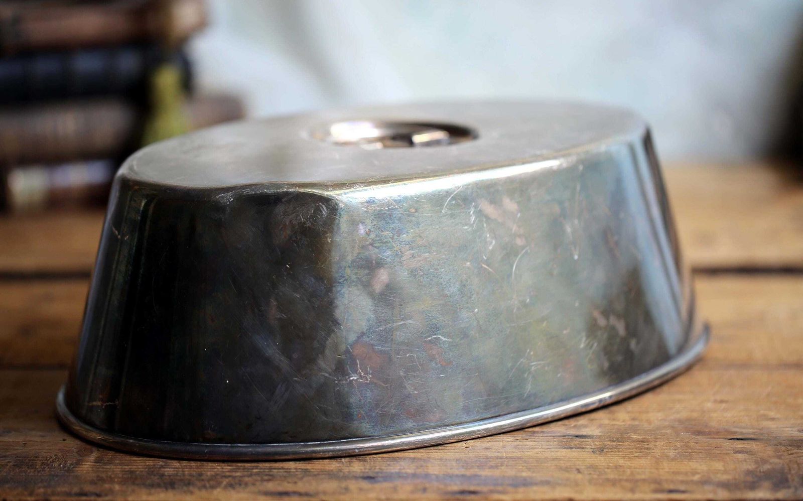 photo furniture Antique Christofle Silver Plate Food Dome: French Art Deco Cloche
