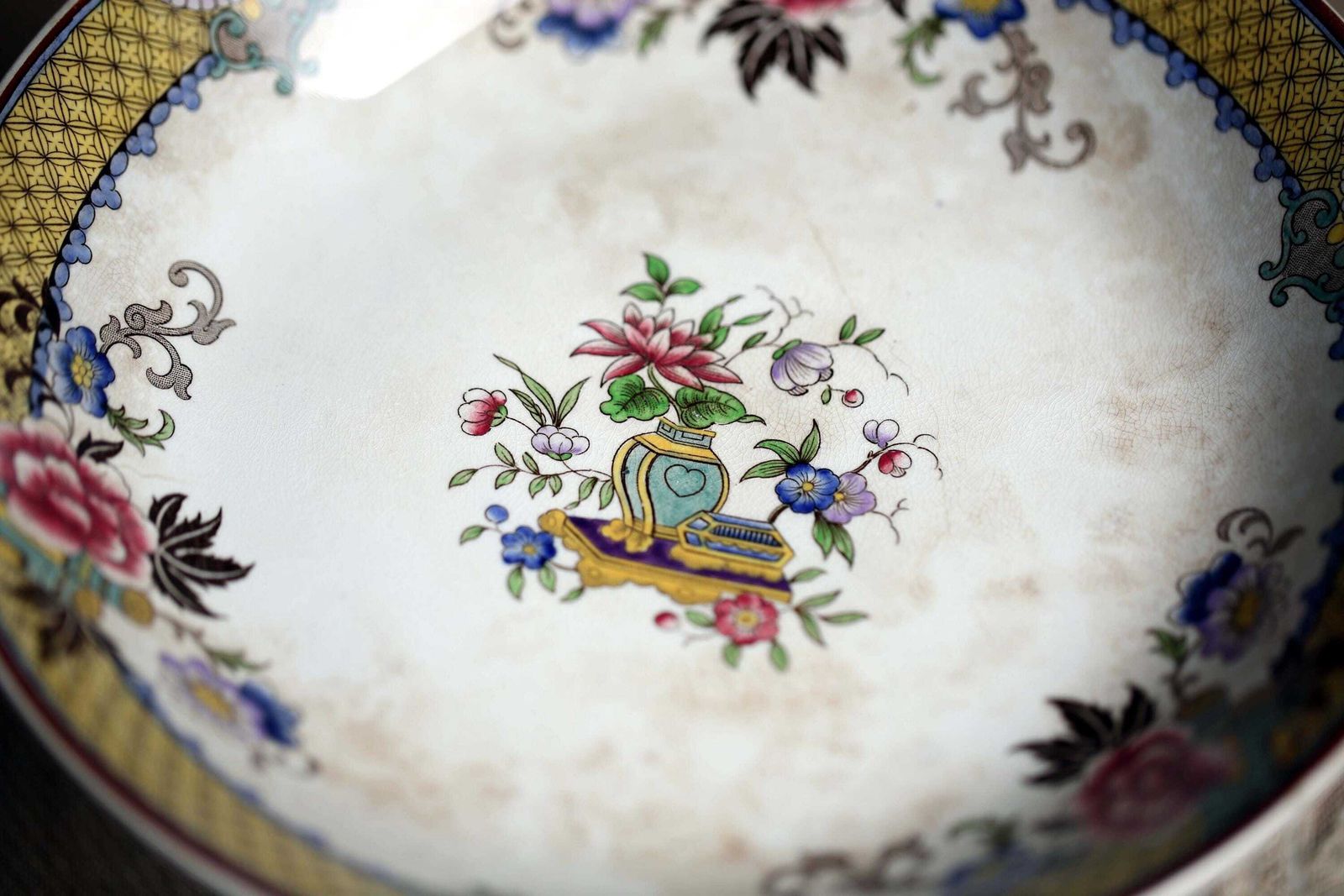 French Antique Cakestand Compote Pedestal Plate Ceramic Cake Stand U&C Sarreguemines Victoria photo 82.0